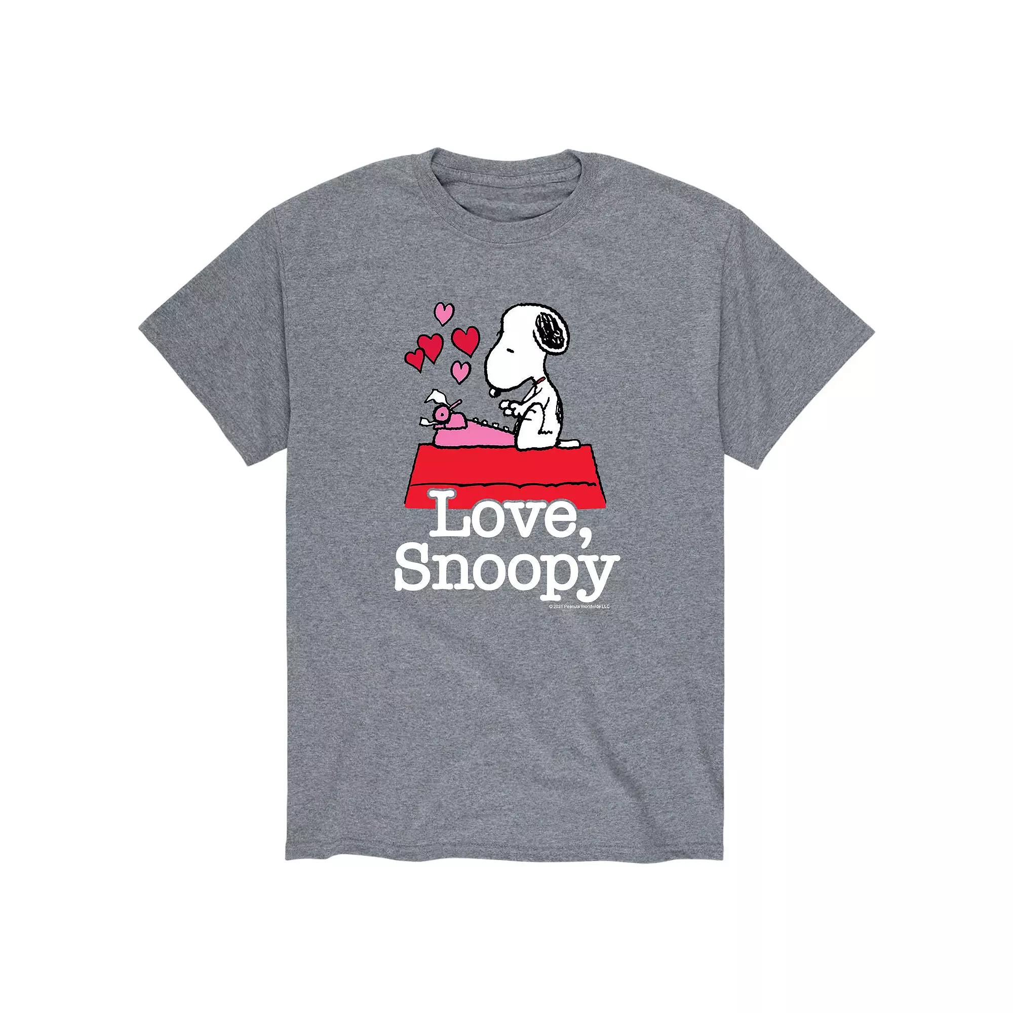 Men's Peanuts Love Snoopy Tee,  Product Image