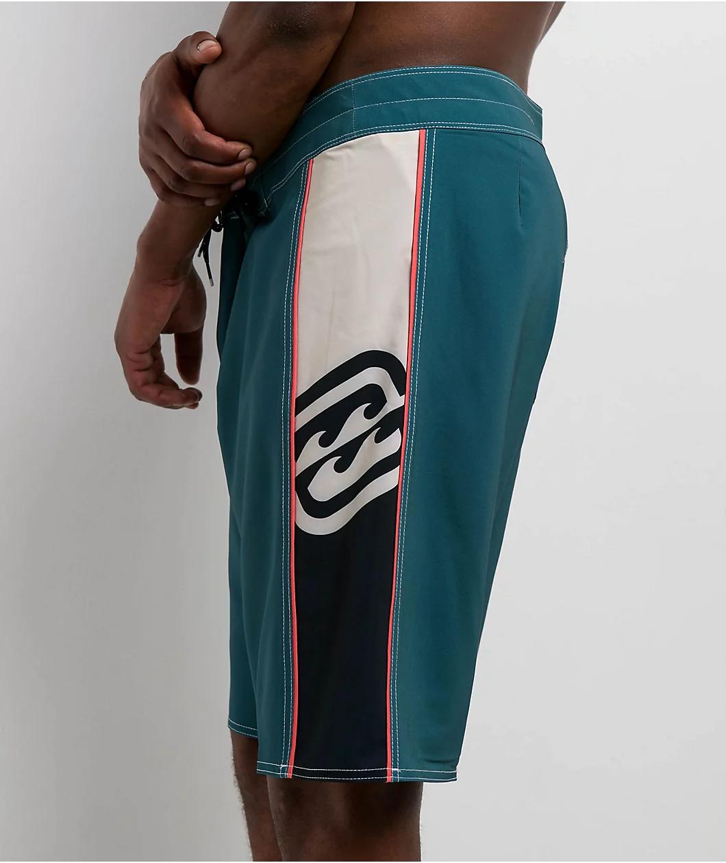 Billabong D Bah 2.0 Pro Turquoise & Blue Board Shorts Product Image