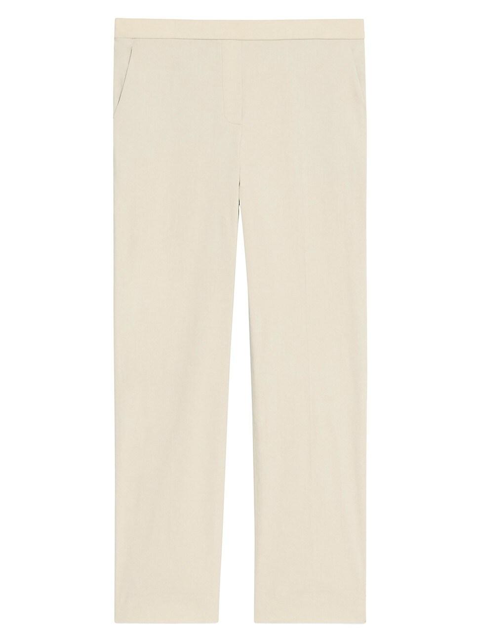 Womens Treeca Linen Pull-On Crop Pants Product Image