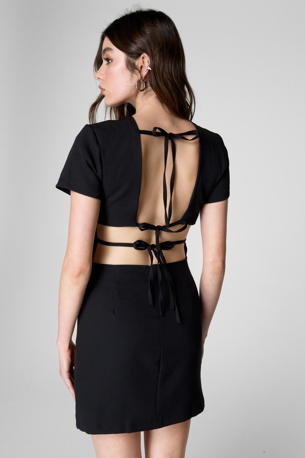 Tie Back Mini Dress Product Image