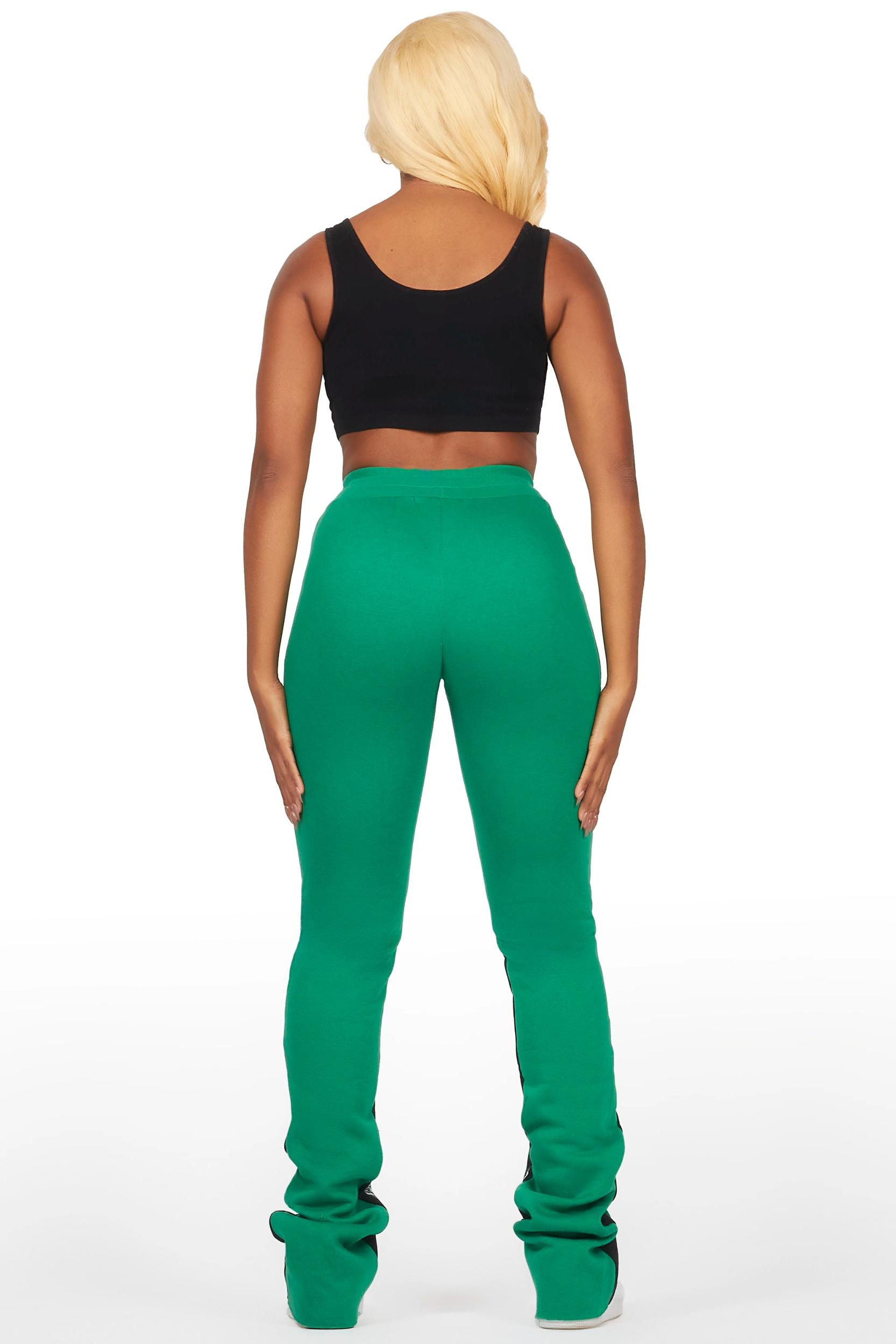 Filipa Green Stacked Flare Pant Female Product Image