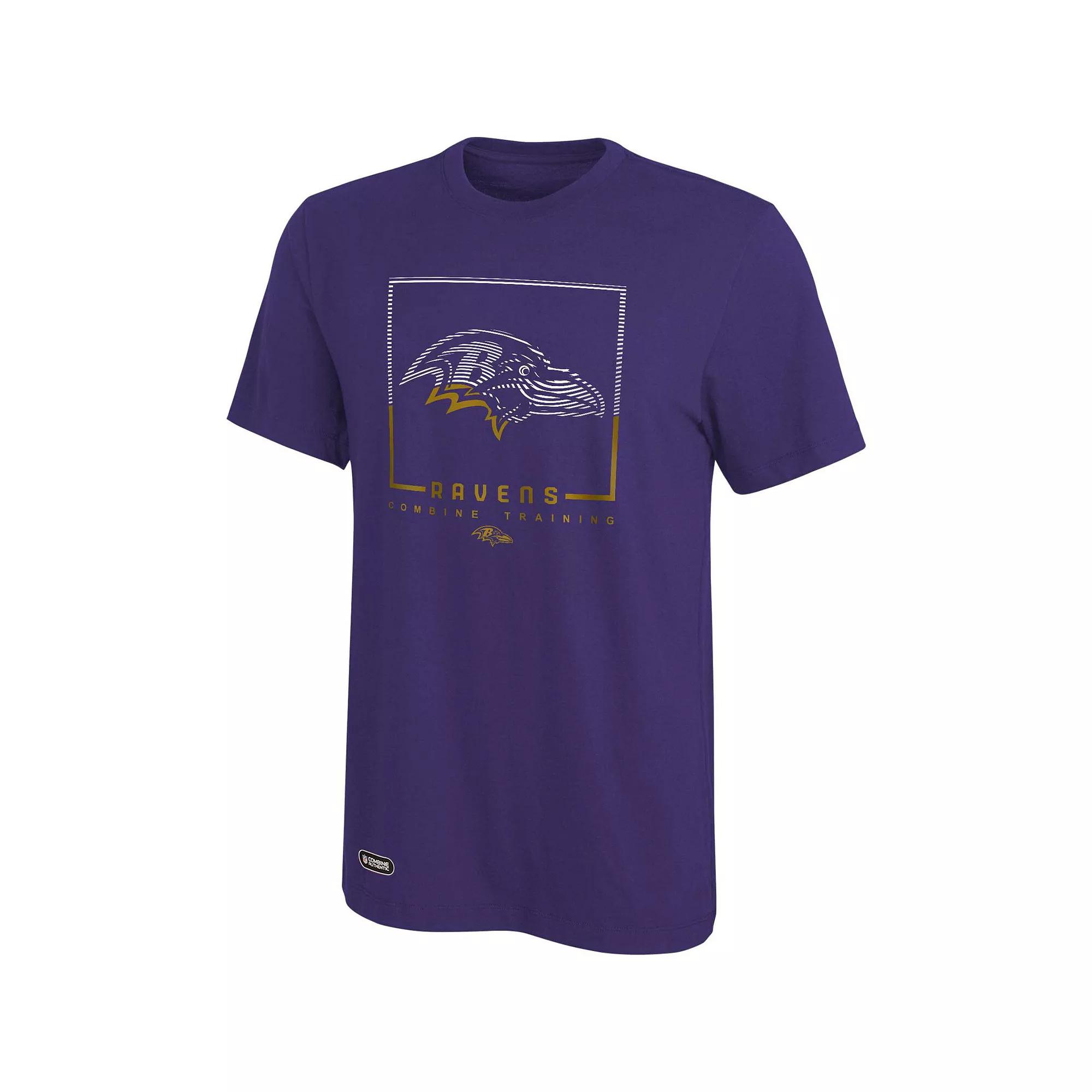 Men's Purple Baltimore Ravens Combine Authentic Clutch T-Shirt, Size: 2XL Product Image