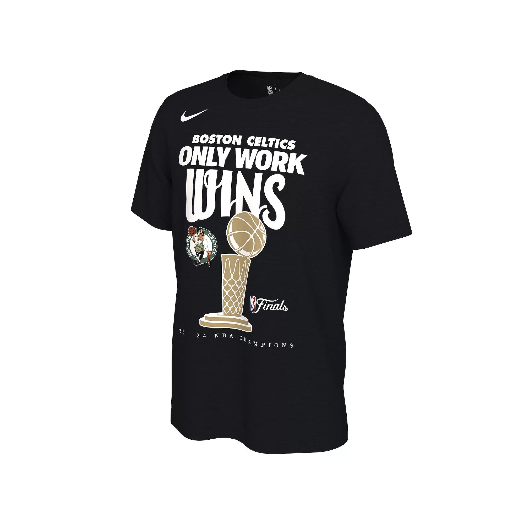 Nike Mens Nike Celtics Club Trophy T-Shirt - Mens Black/Black Product Image
