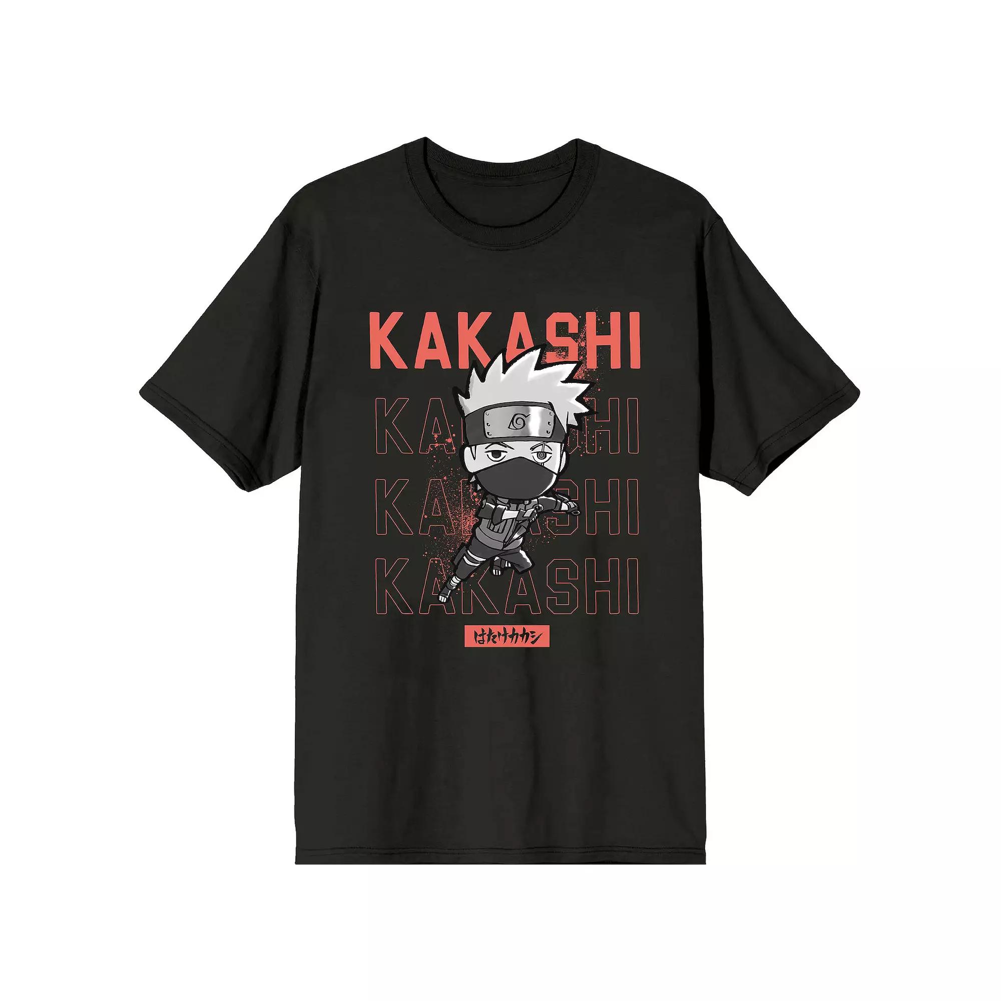 Men's Naruto Shippuden Kakashi Short Sleeve Graphic Tee,  Product Image