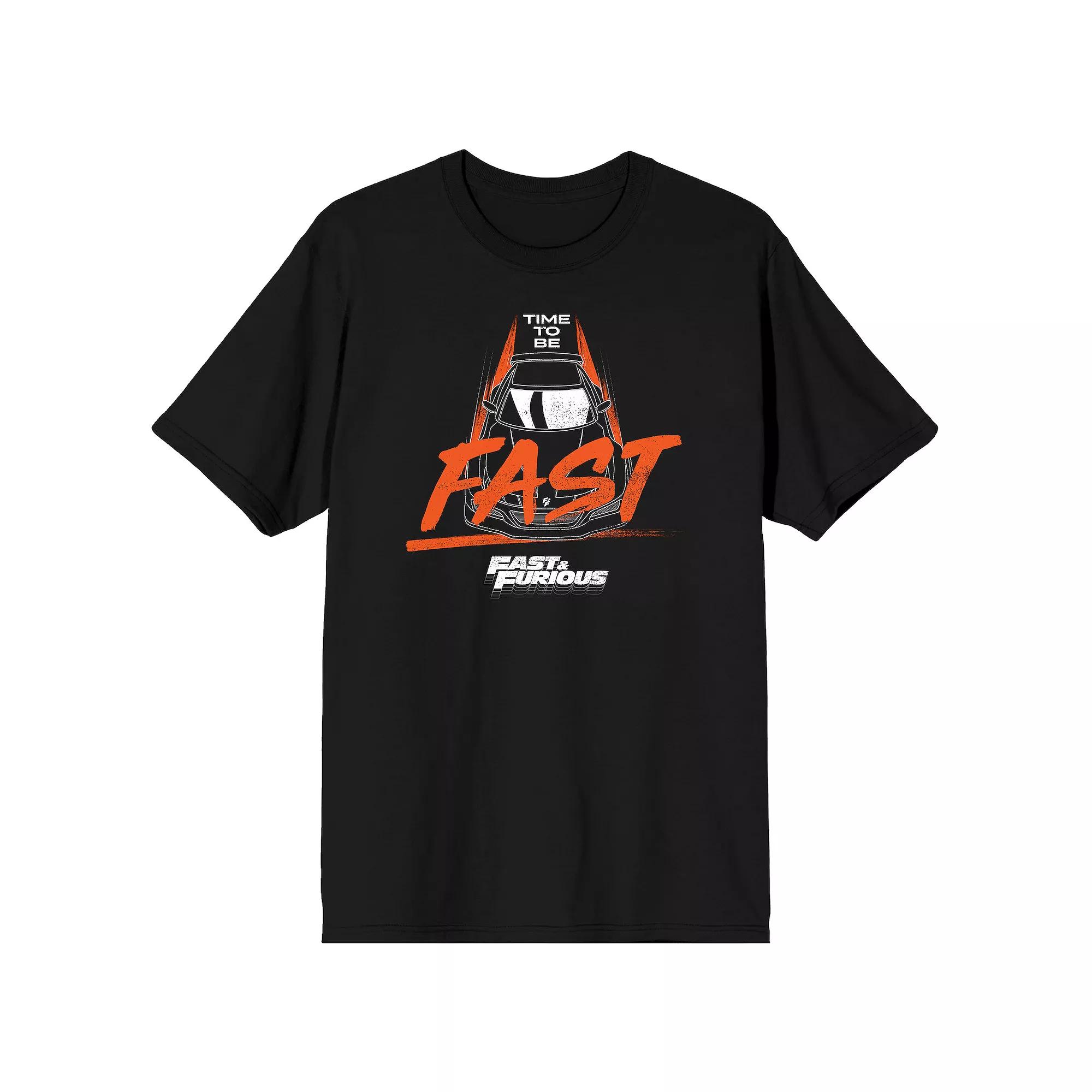 Men's The Fast & The Furious Time To Be Tee, Size: XXL, Black Product Image
