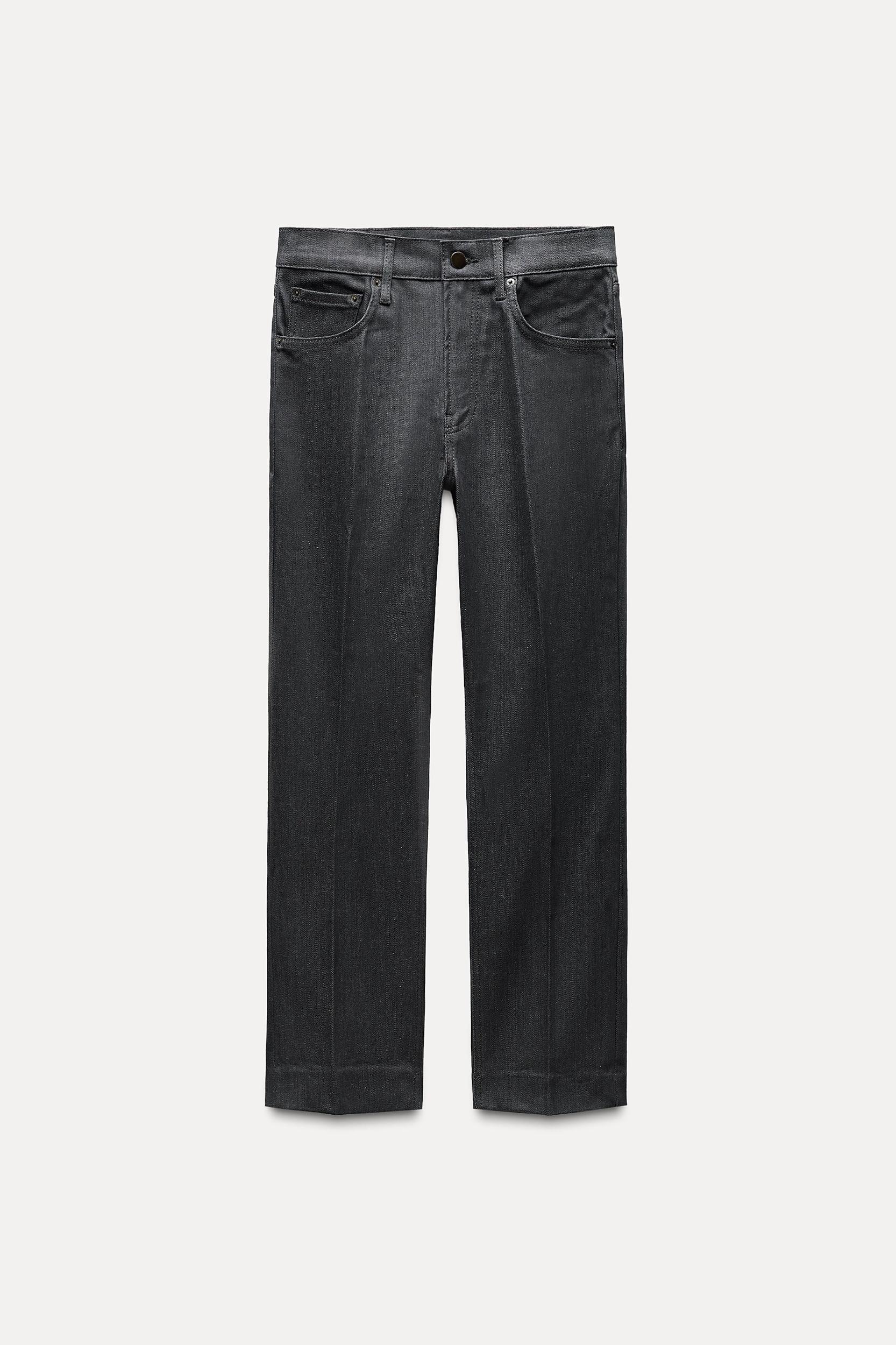 ZW COLLECTION HIGH WAIST CROPPED BOOTCUT JEANS Product Image