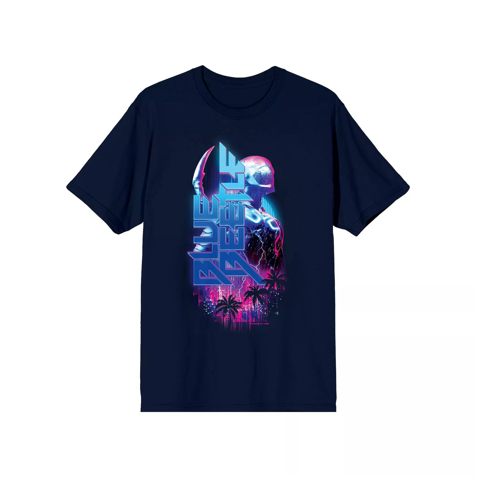 Men's Blue Beetle Hero & Logo Graphic Tee,  Product Image