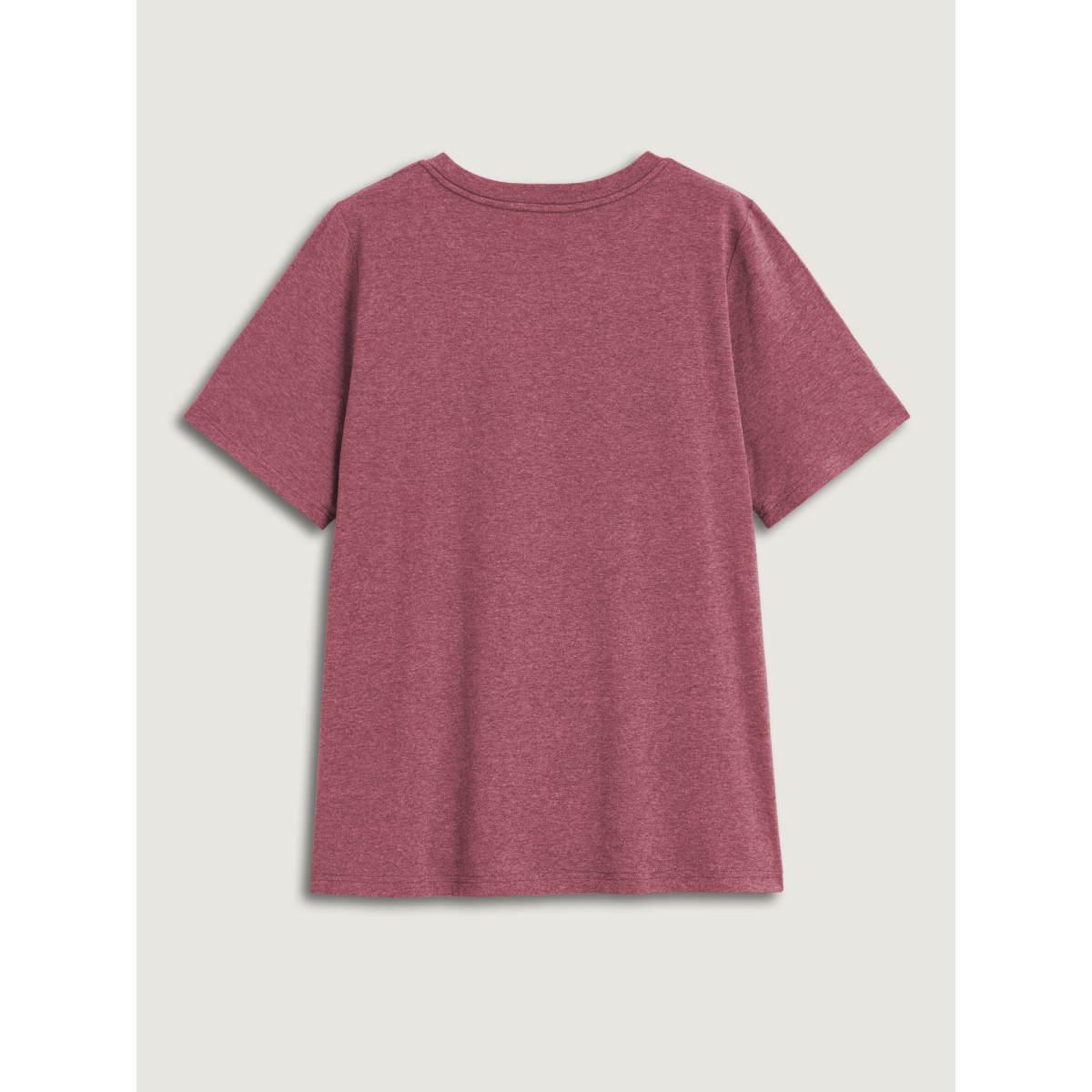 Plus Size Bookish Cat Printed Round Neck T-Shirt Plum Women Non Animals Round Neck Everyday-Casual T-shirts BloomChic 30/6X Product Image