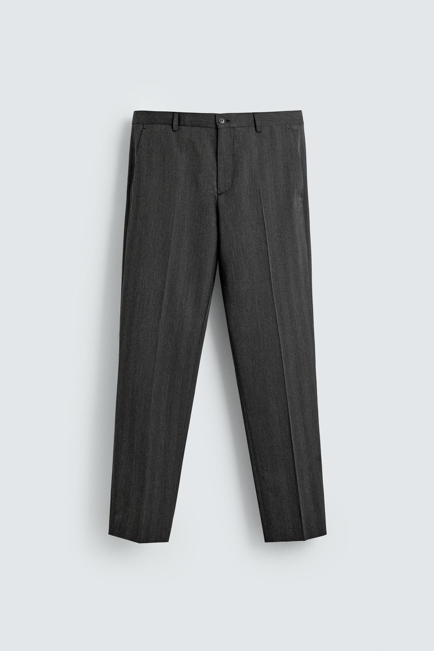 HERRINGBONE SUIT PANTS Product Image