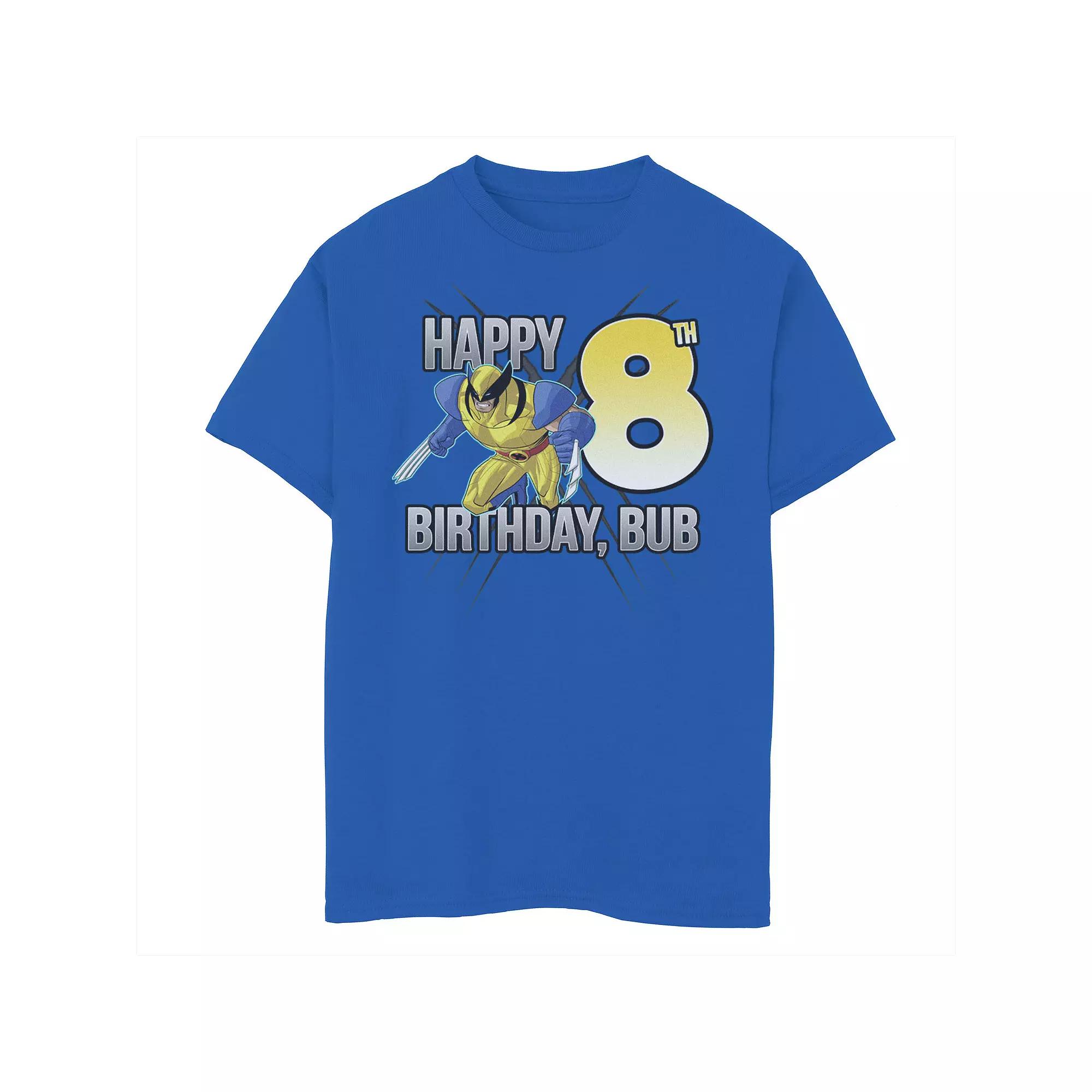 Boys 8-20 Marvel X-Men Wolverine Happy 8th Birthday Bub Graphic Tee, Boy's,  Product Image