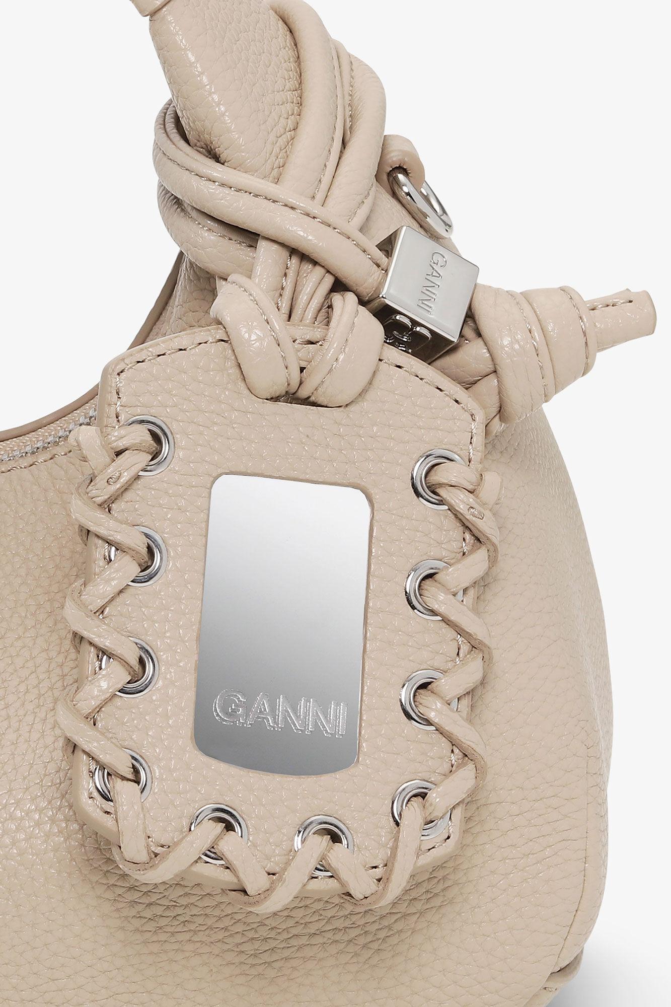 Light Grey Mini Hobo Bag Product Image