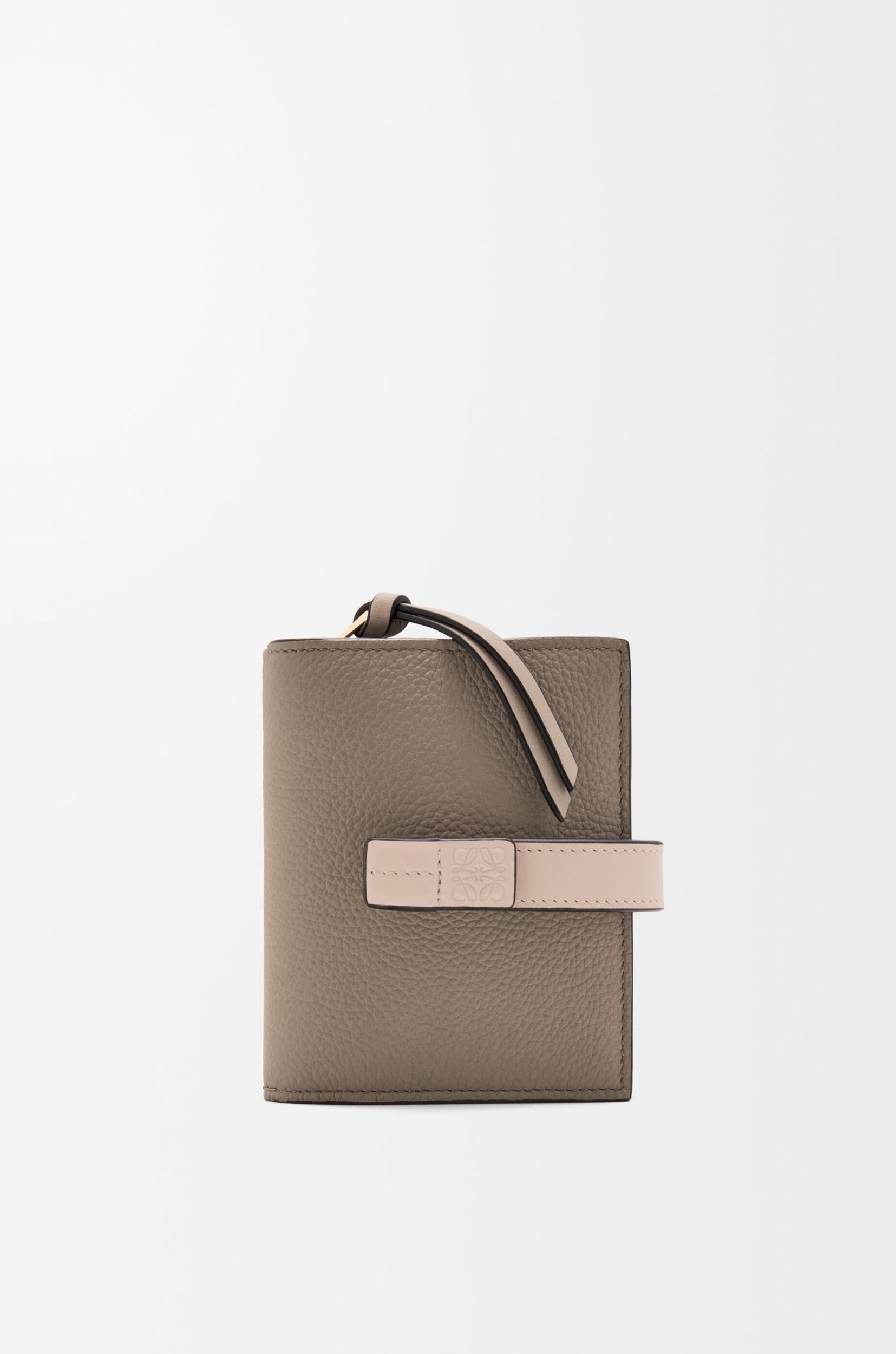 Compact zip wallet in soft grained calfskin Product Image