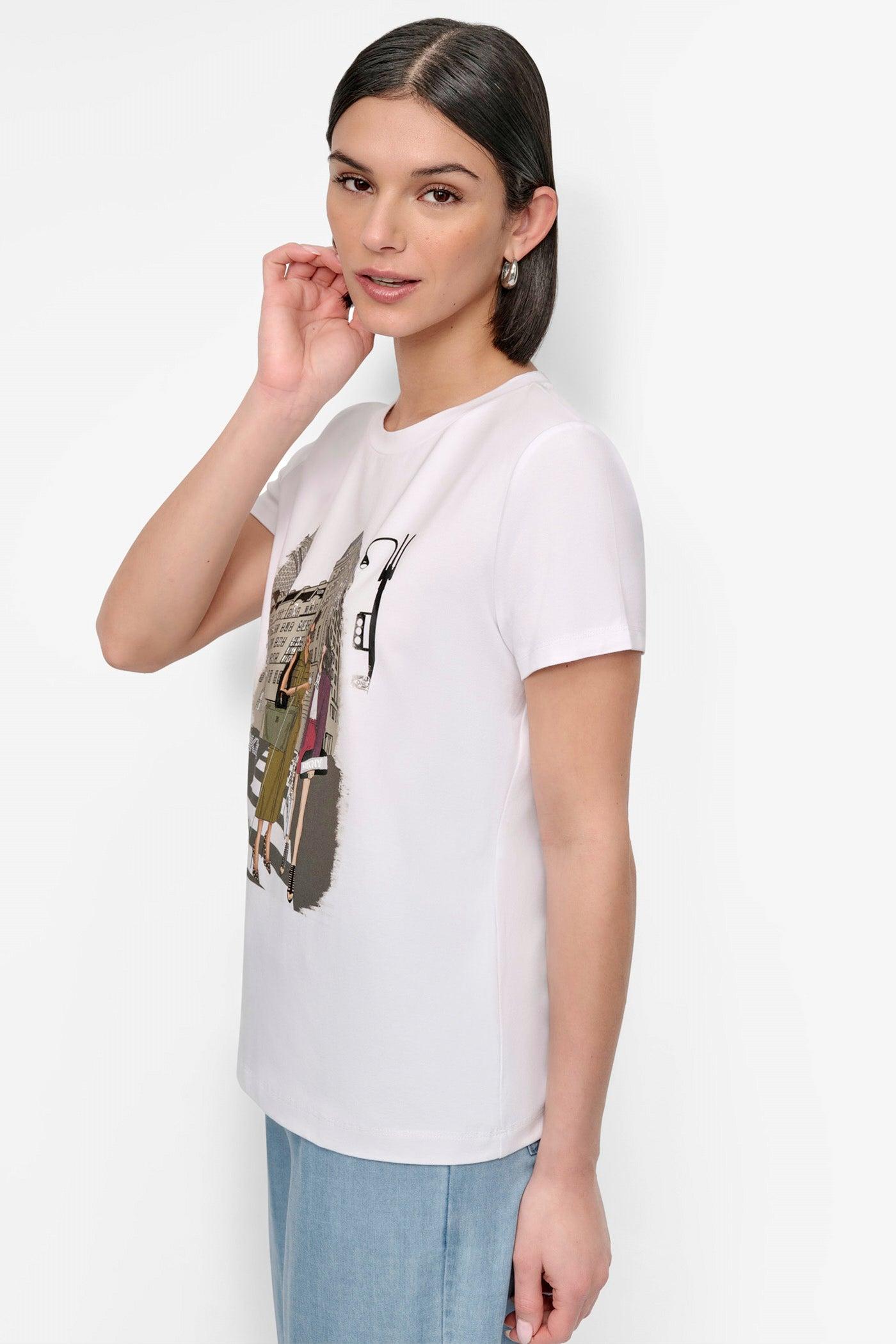 FIFTH AVE EMBELLISHED GRAPHIC TEE Product Image
