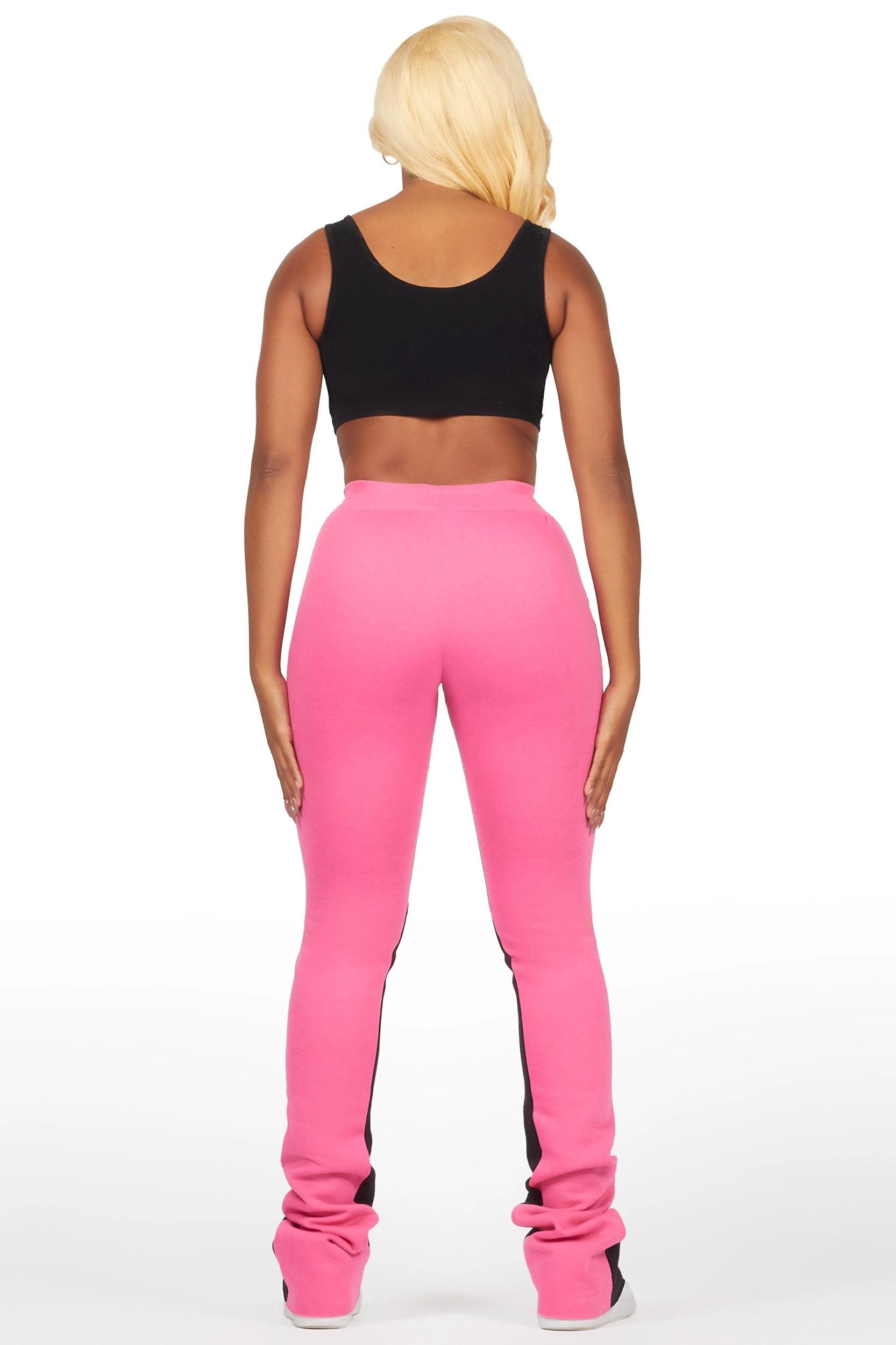 Karenthia Hot Pink Stacked Flare Pant Female Product Image
