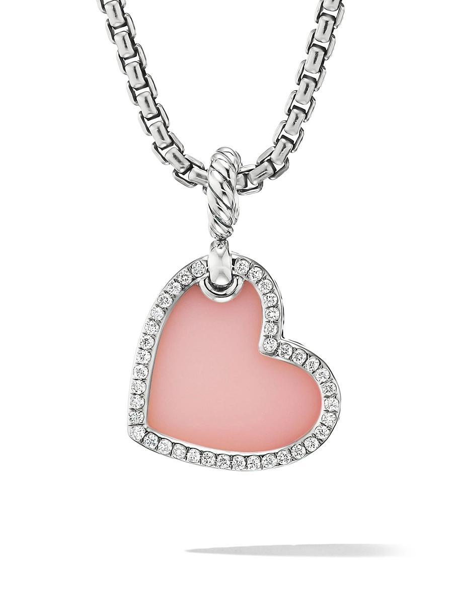 Womens DY Elements Heart Amulet in Sterling Silver Product Image