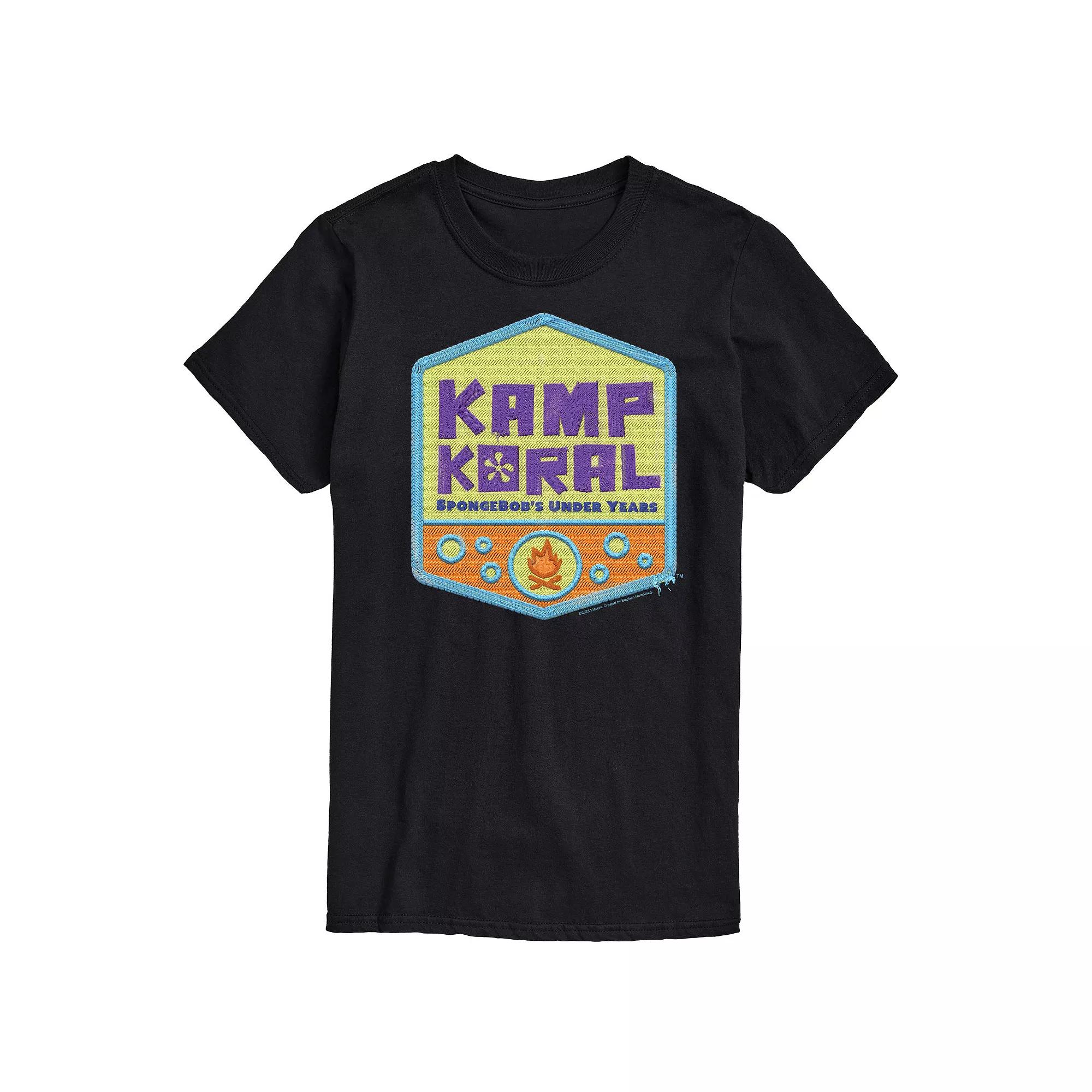 Men's SpongeBob SquarePant Kamp Koral Logo Graphic Tee,  Product Image