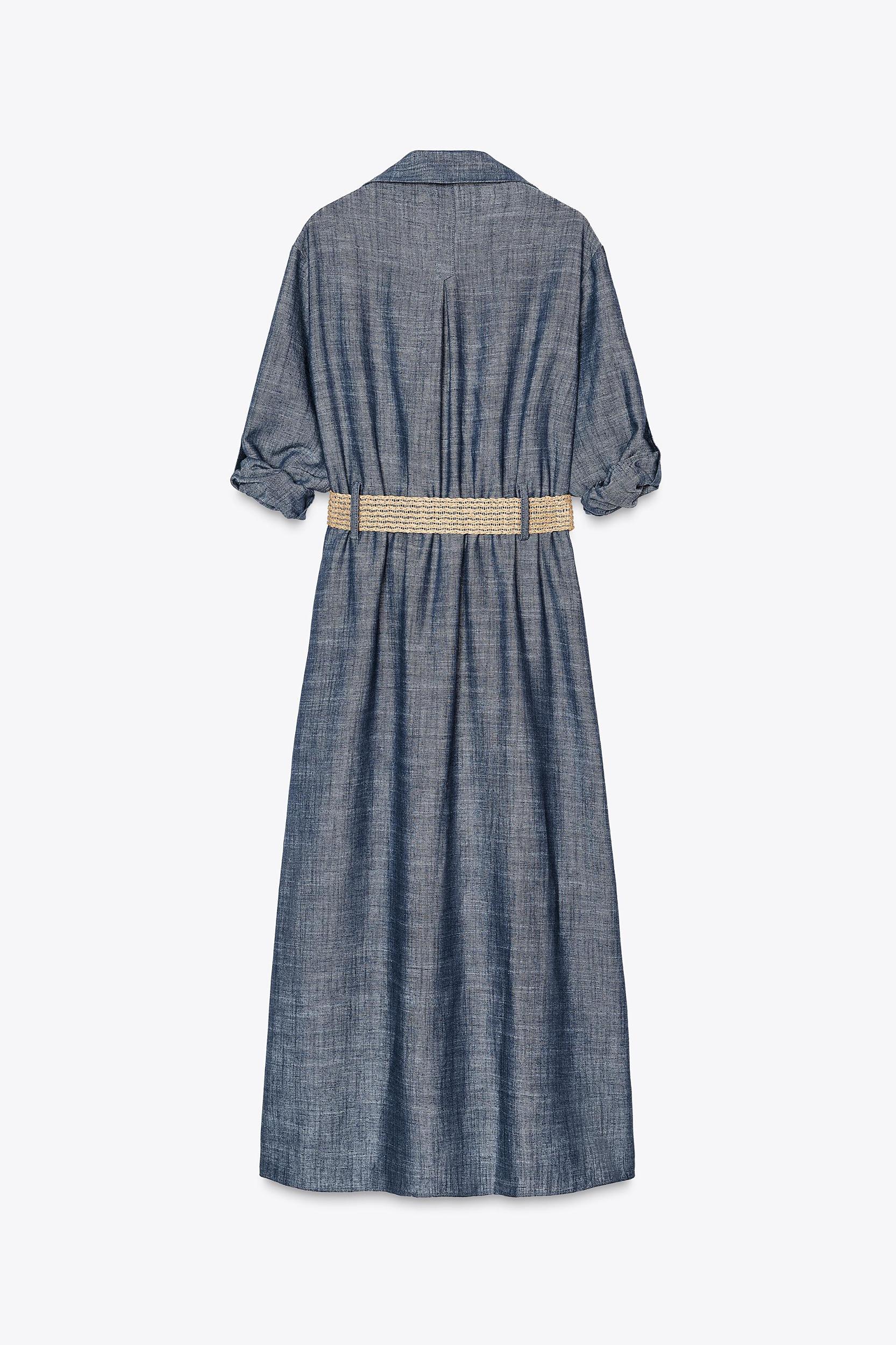 BELTED MIDI DRESS Product Image