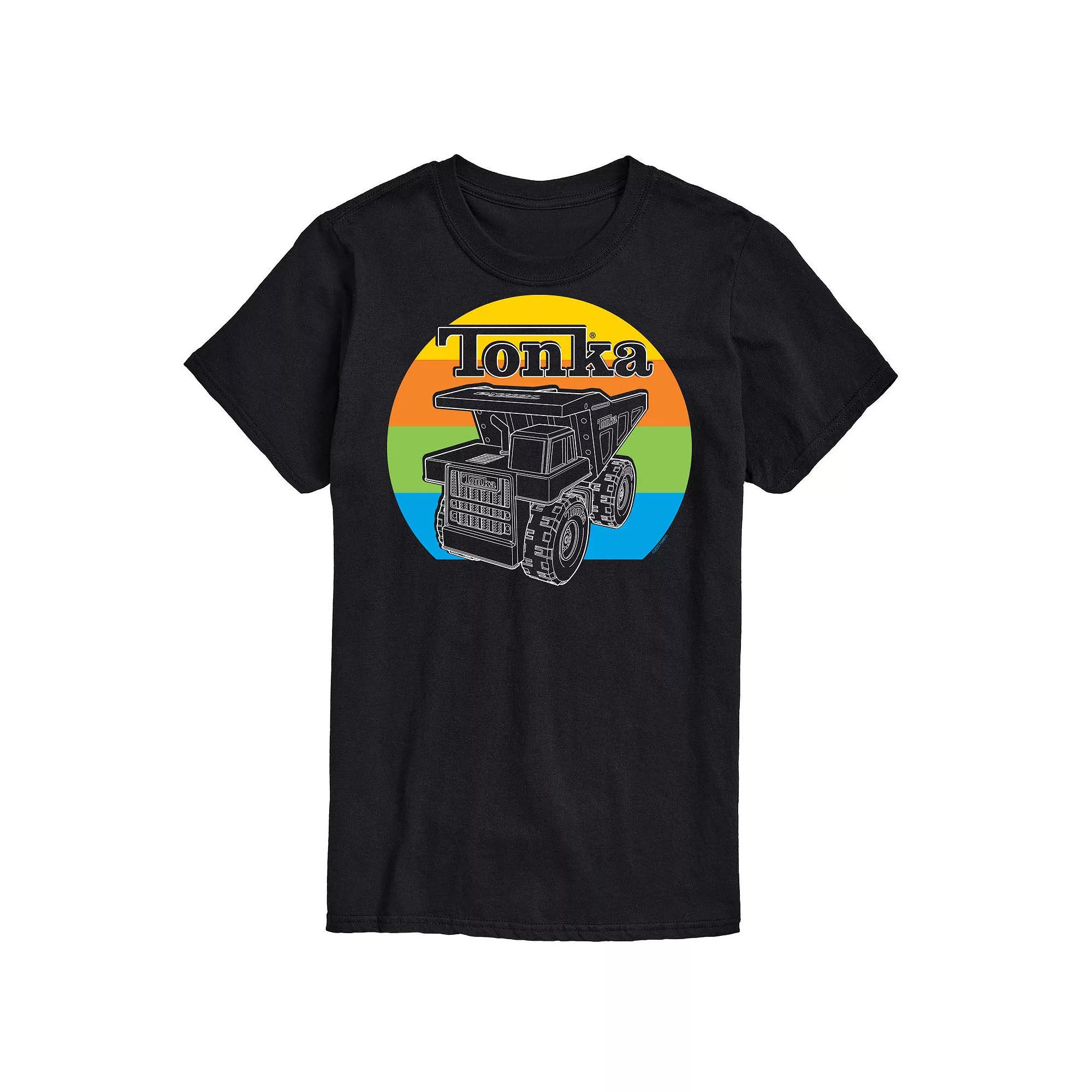 Men's Tonka Retro Sunset Graphic Tee, Size: XL, Black Product Image