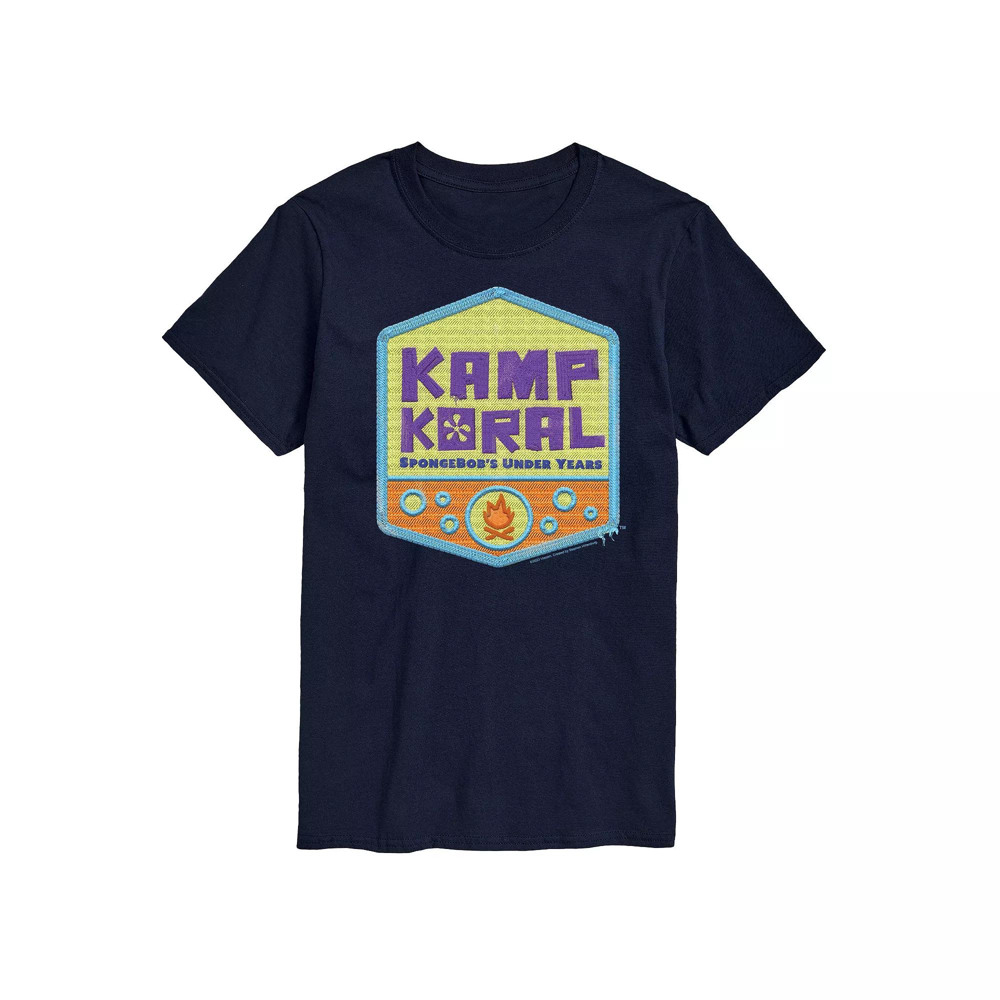 Men's SpongeBob SquarePant Kamp Koral Logo Graphic Tee,  Product Image