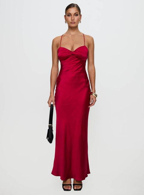 Kristelle Maxi Dress Red Product Image