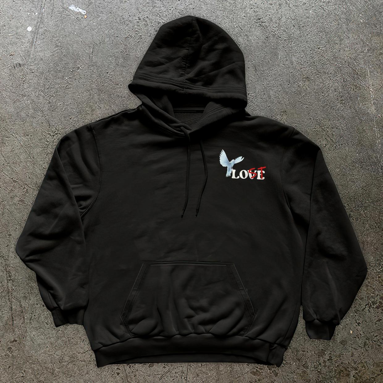 Sopula You're Lost Without Me & Peace Dove Graphic Hoodie Product Image