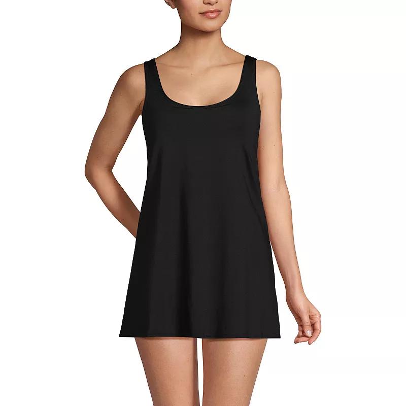 Women's Lands' End Scoop Neck Mini Swim Dress Swimsuit,  Product Image