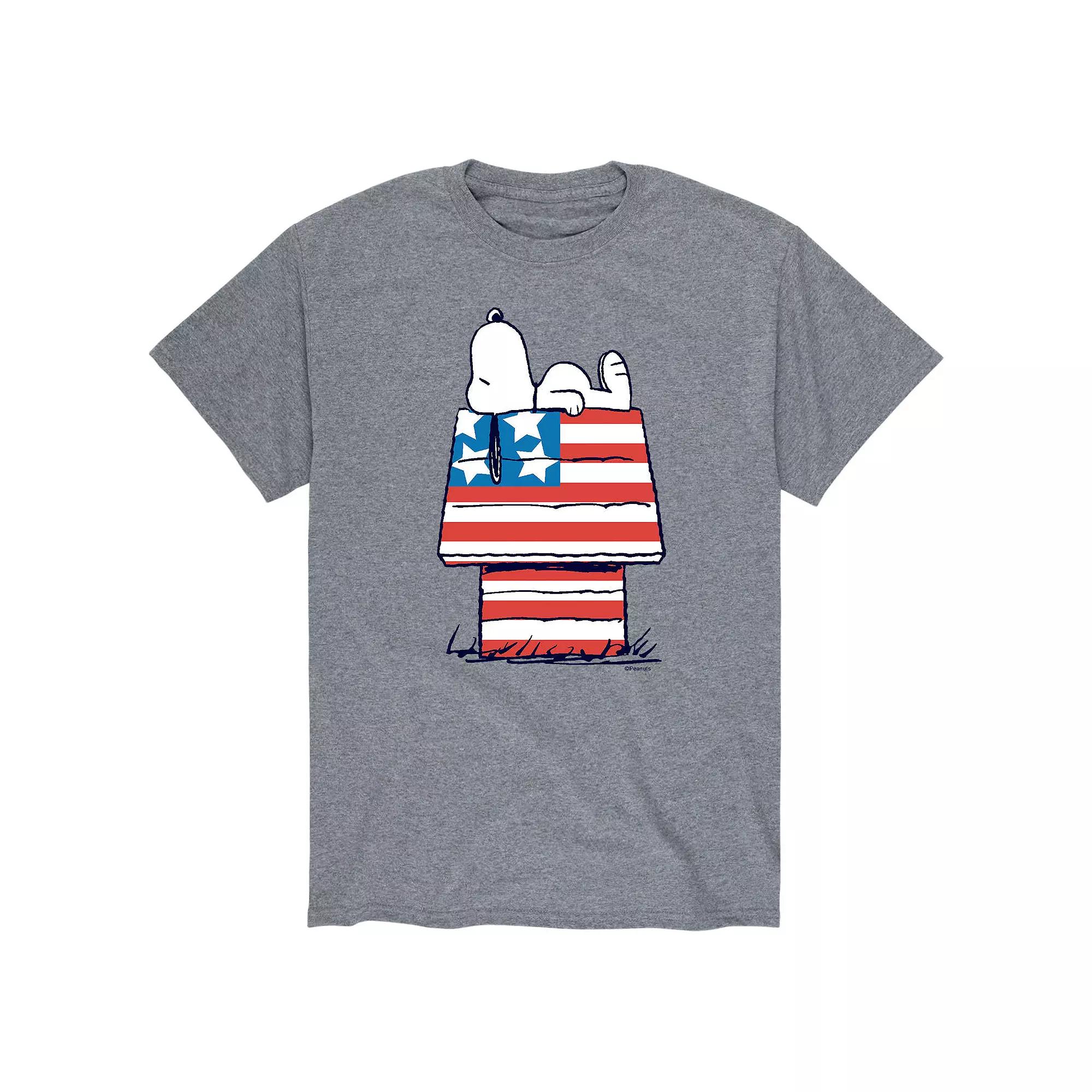 Men's Peanuts Flag House Tee,  Product Image