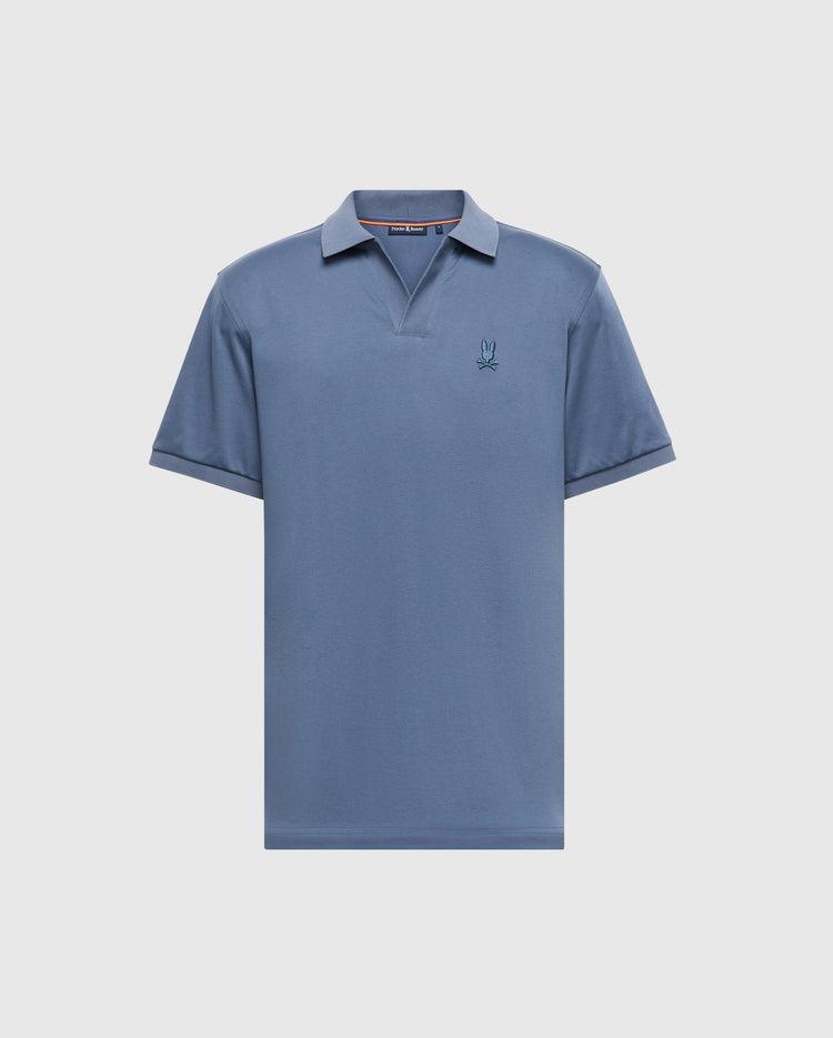 MENS BIG AND TALL BROADWAY PIMA INTERLOCK JOHNNY COLLAR POLO - B9K891D200 Product Image