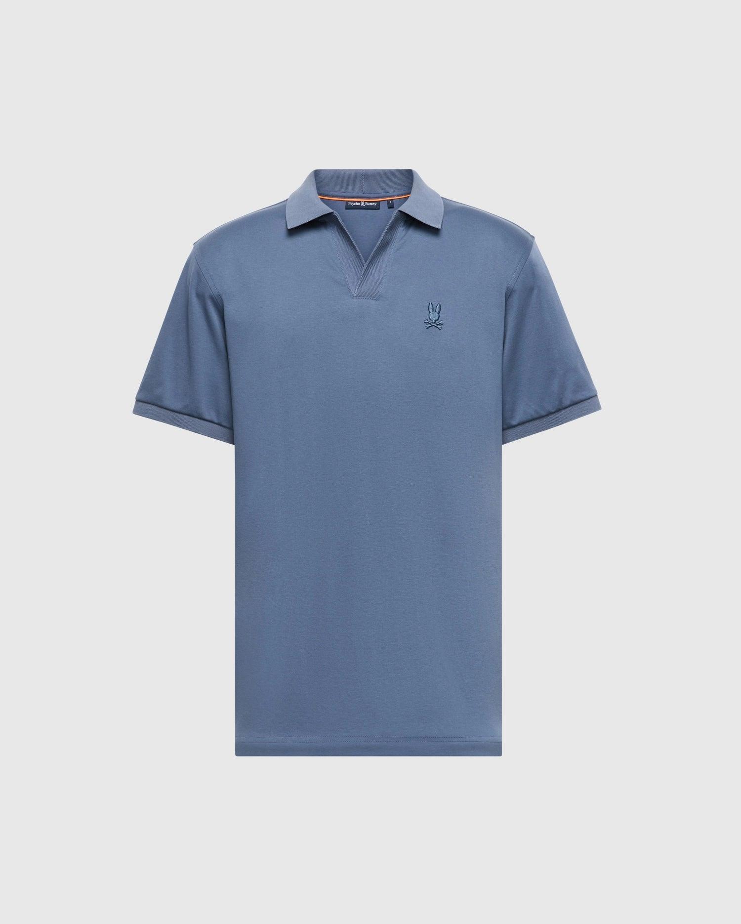 MENS BIG AND TALL BROADWAY PIMA INTERLOCK JOHNNY COLLAR POLO - B9K891D200 Male Product Image