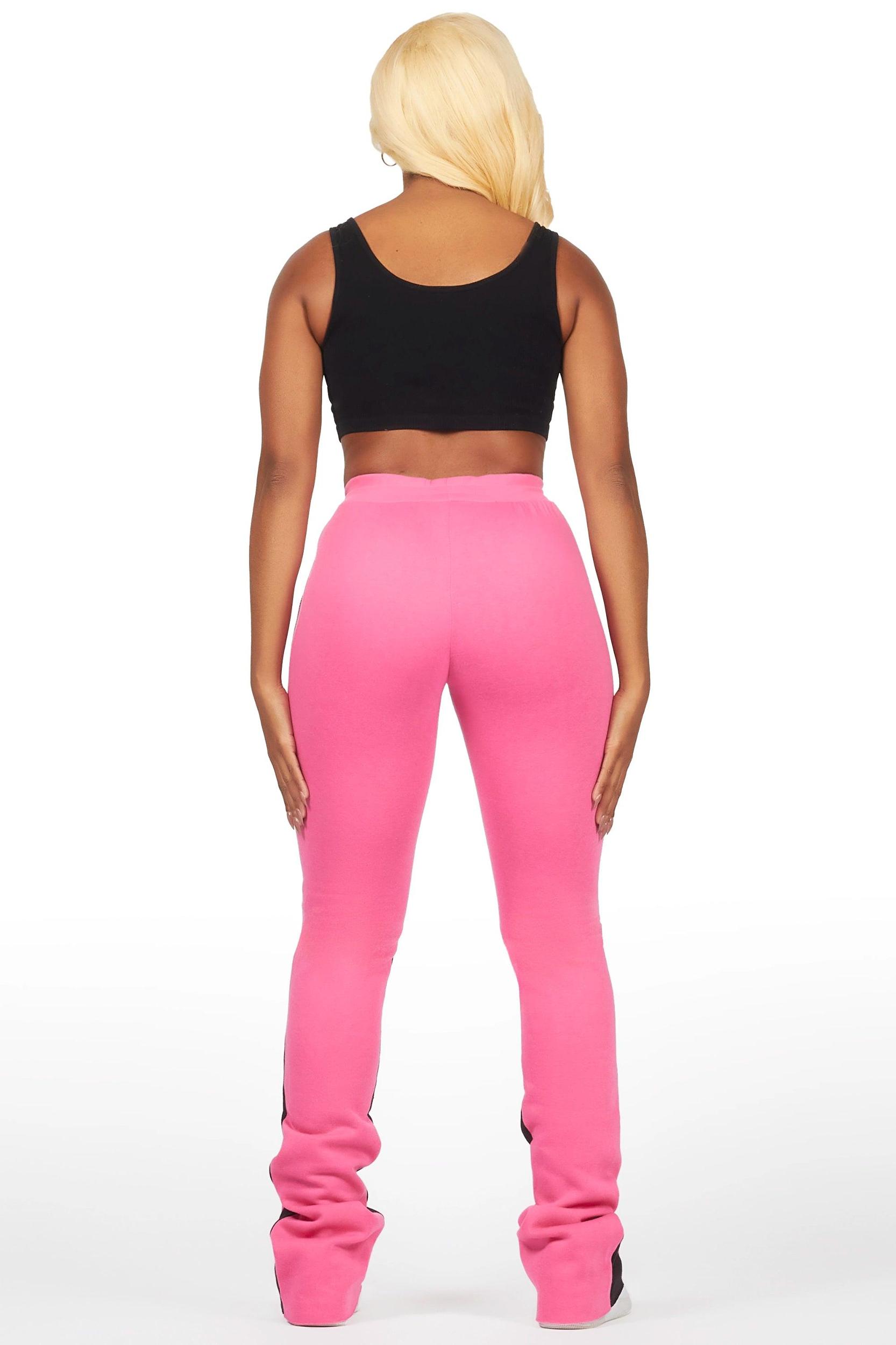 Filipa Hot Pink Stacked Flare Pant Female Product Image