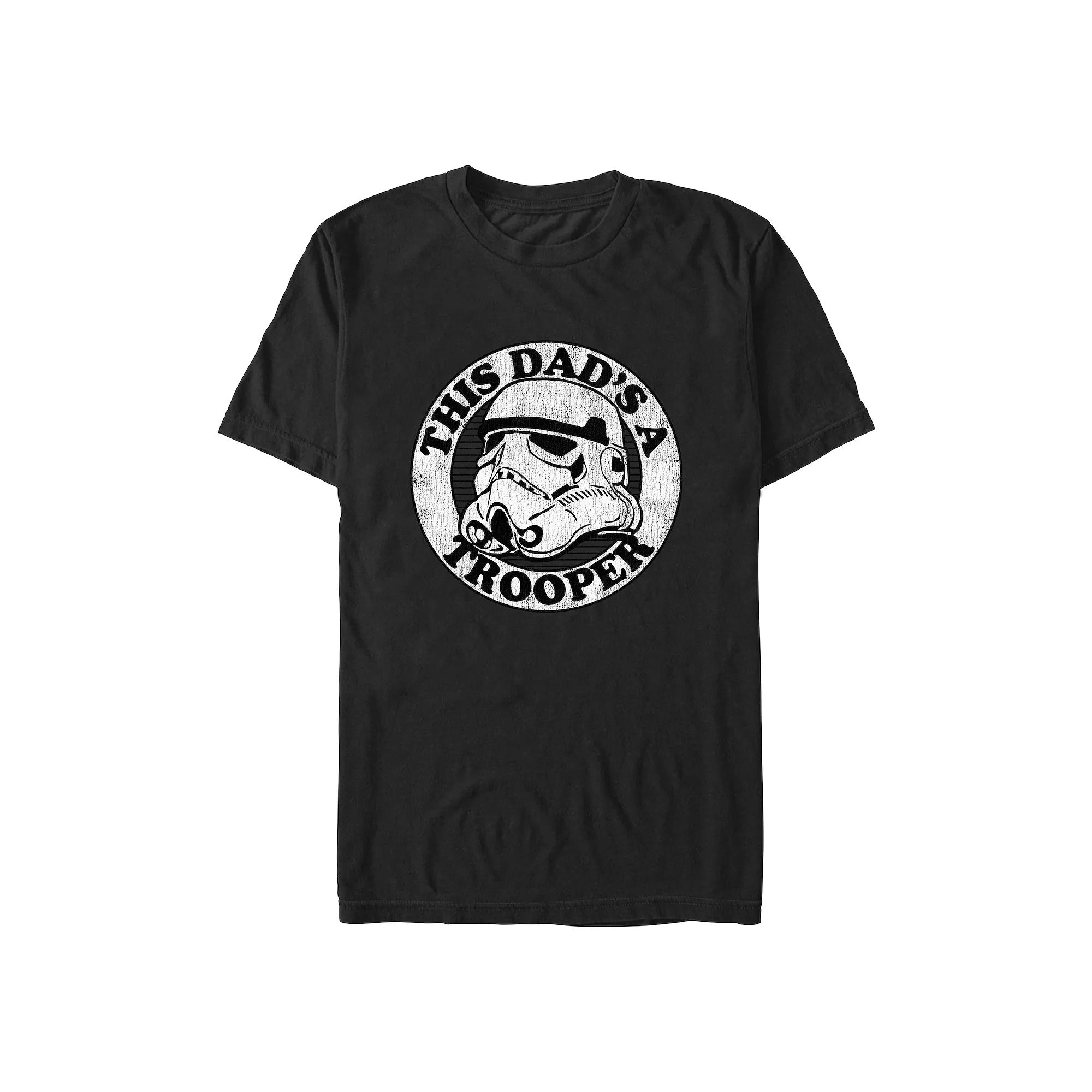Men's Star Wars This Dad's A Trooper Graphic Tee, Size: XXL, Black Product Image