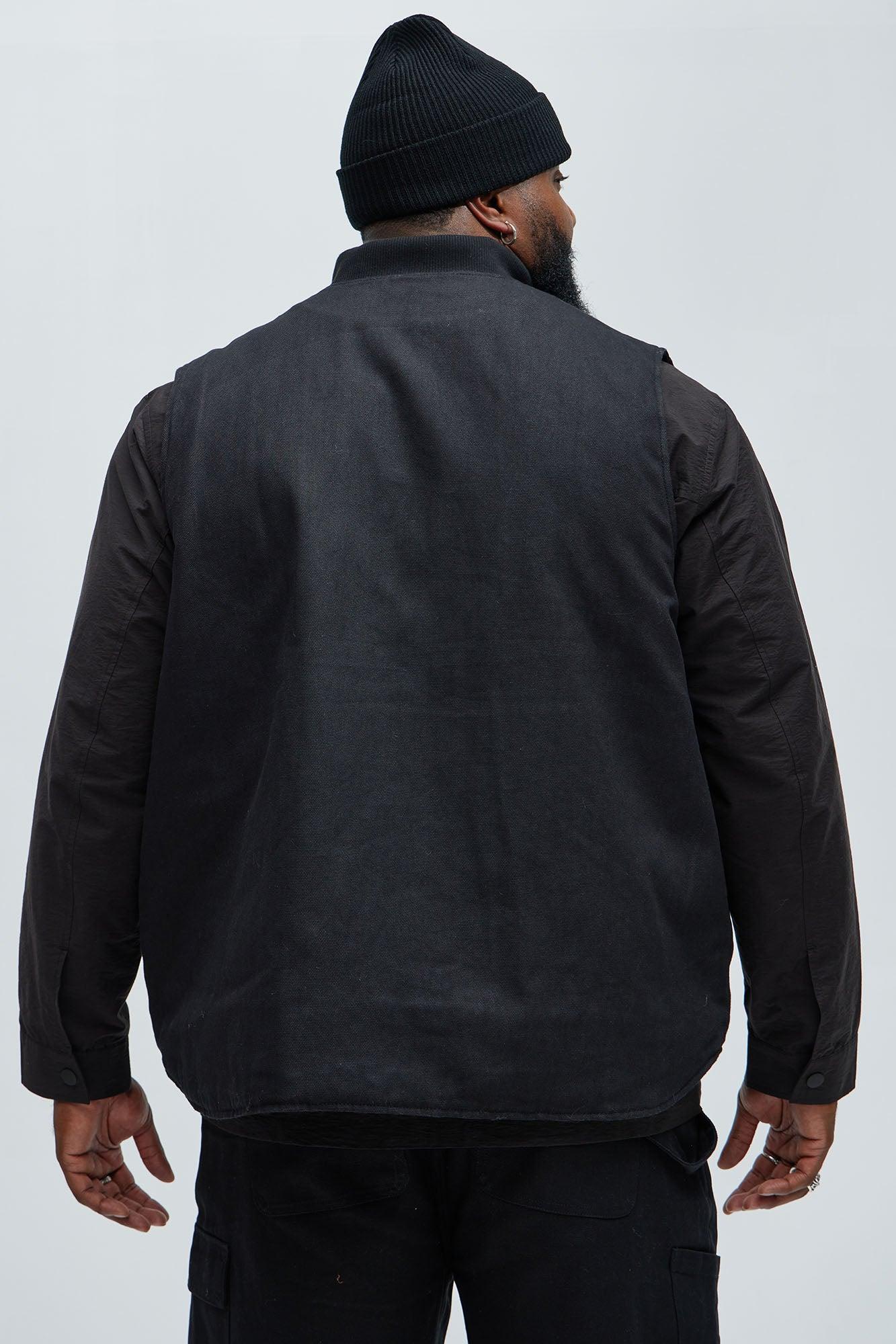 Alexander Utility Canvas Vest - Black Product Image