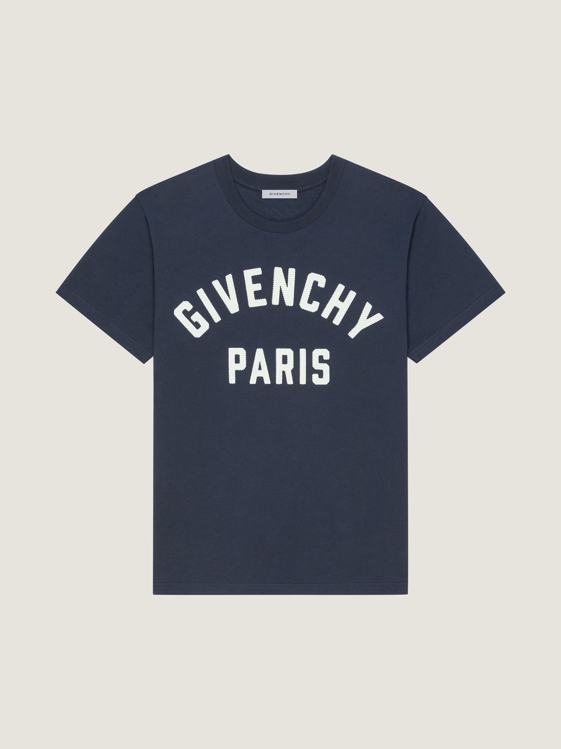 T-shirt in cotton with GIVENCHY Paris embroidery Product Image