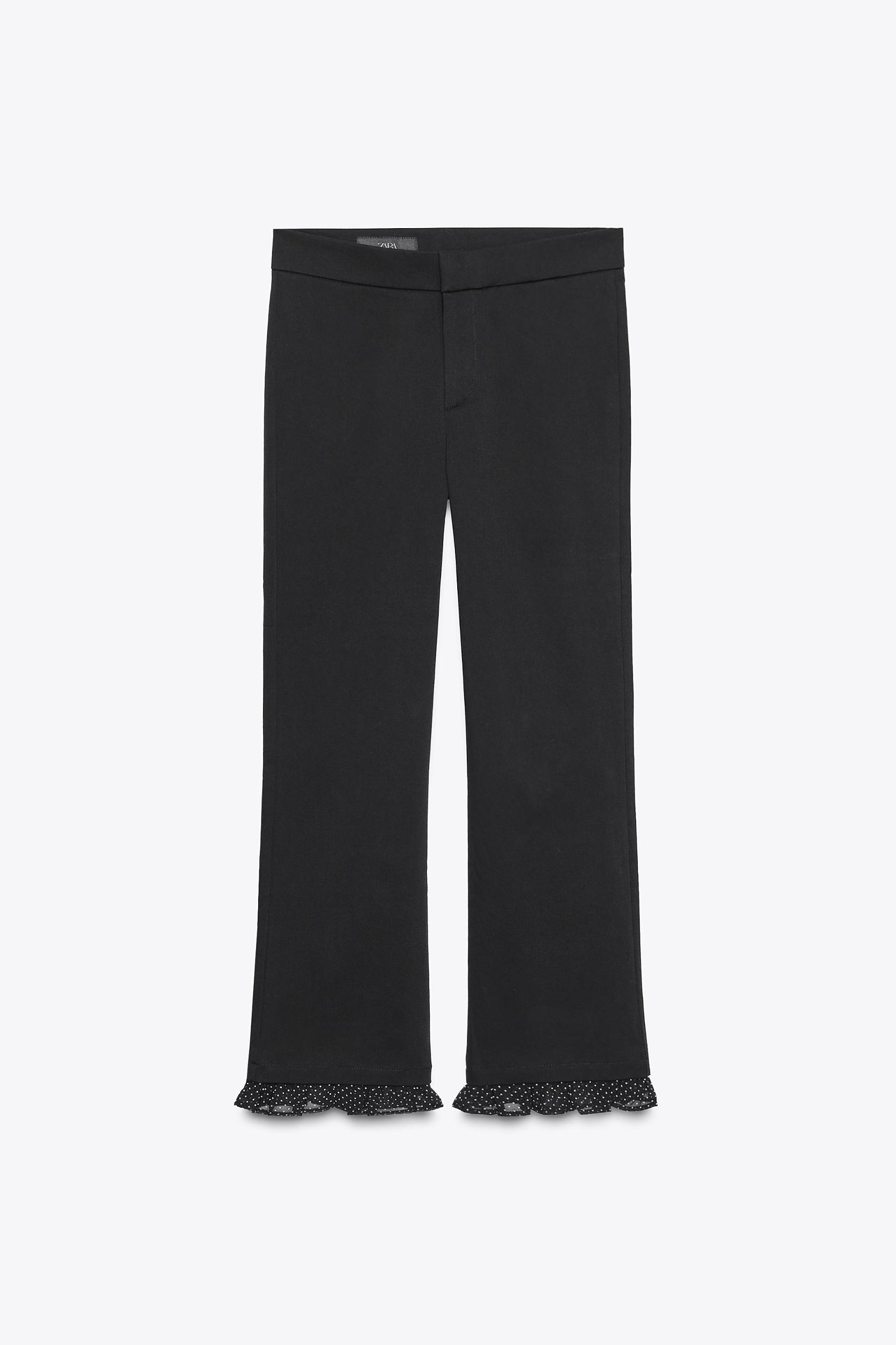 RUFFLED MINI FLARE PANTS Product Image