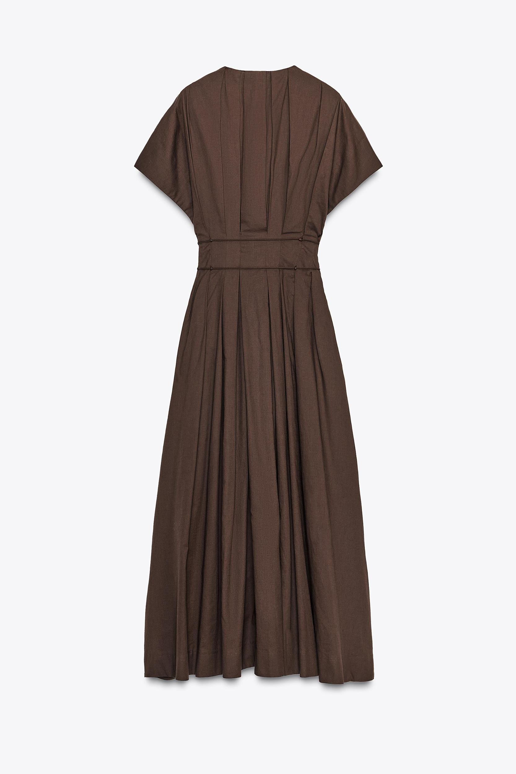 ZW COLLECTION PLEATED MIDI DRESS Product Image