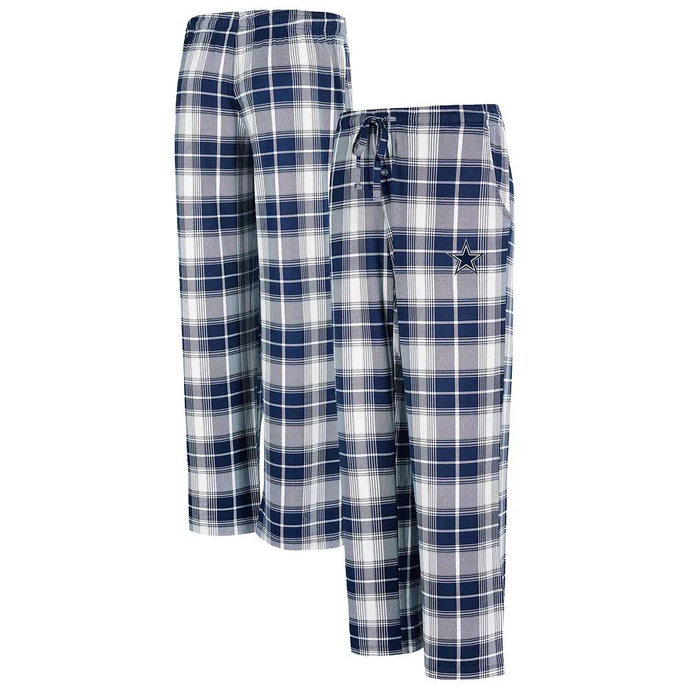 Womens Concepts Sport /Gray Dallas Cowboys Ashford Plaid Knit Pants Blue Product Image