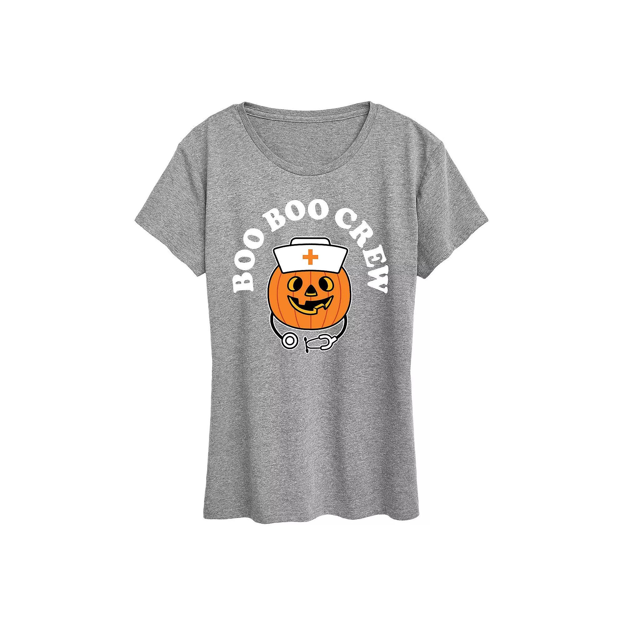 Women's Boo Boo Crew Halloween Tee, Girl's, Size: XXL, Gray Product Image