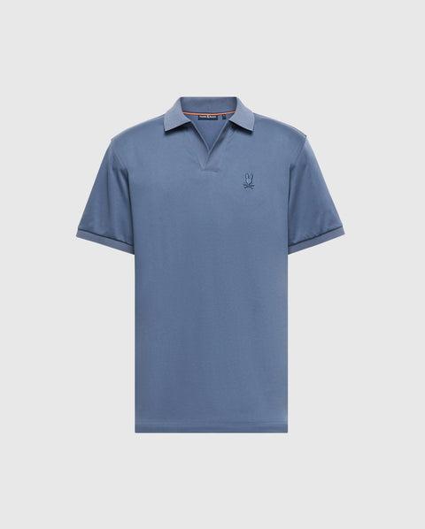 MENS BIG AND TALL BROADWAY PIMA INTERLOCK JOHNNY COLLAR POLO - B9K891D200 Product Image