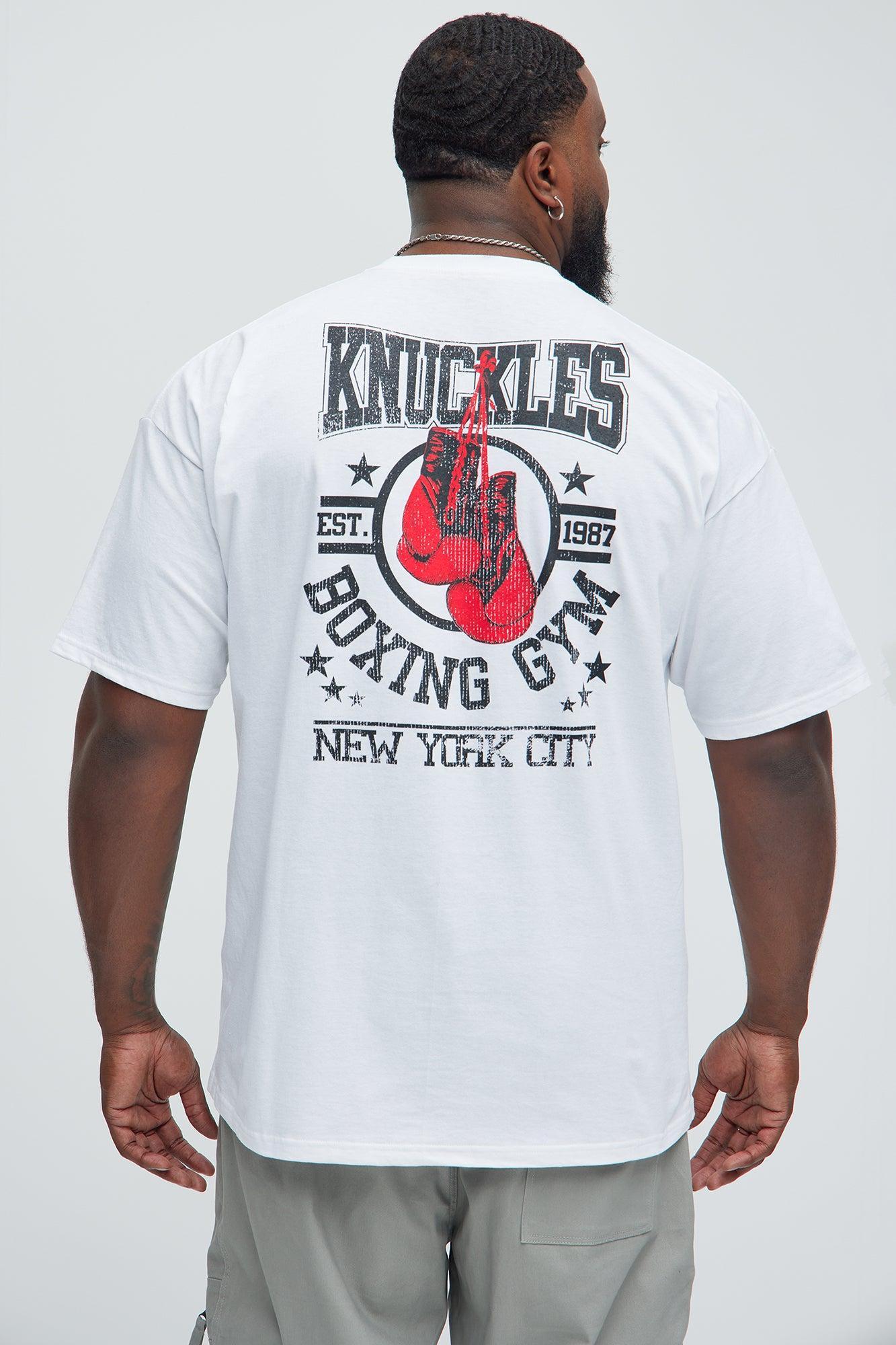 Knuckles Boxing Gym NYC Short Sleeve Tee - White Product Image