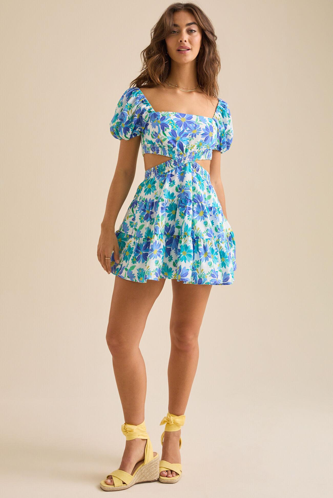 Savannah Floral Mini Dress Product Image