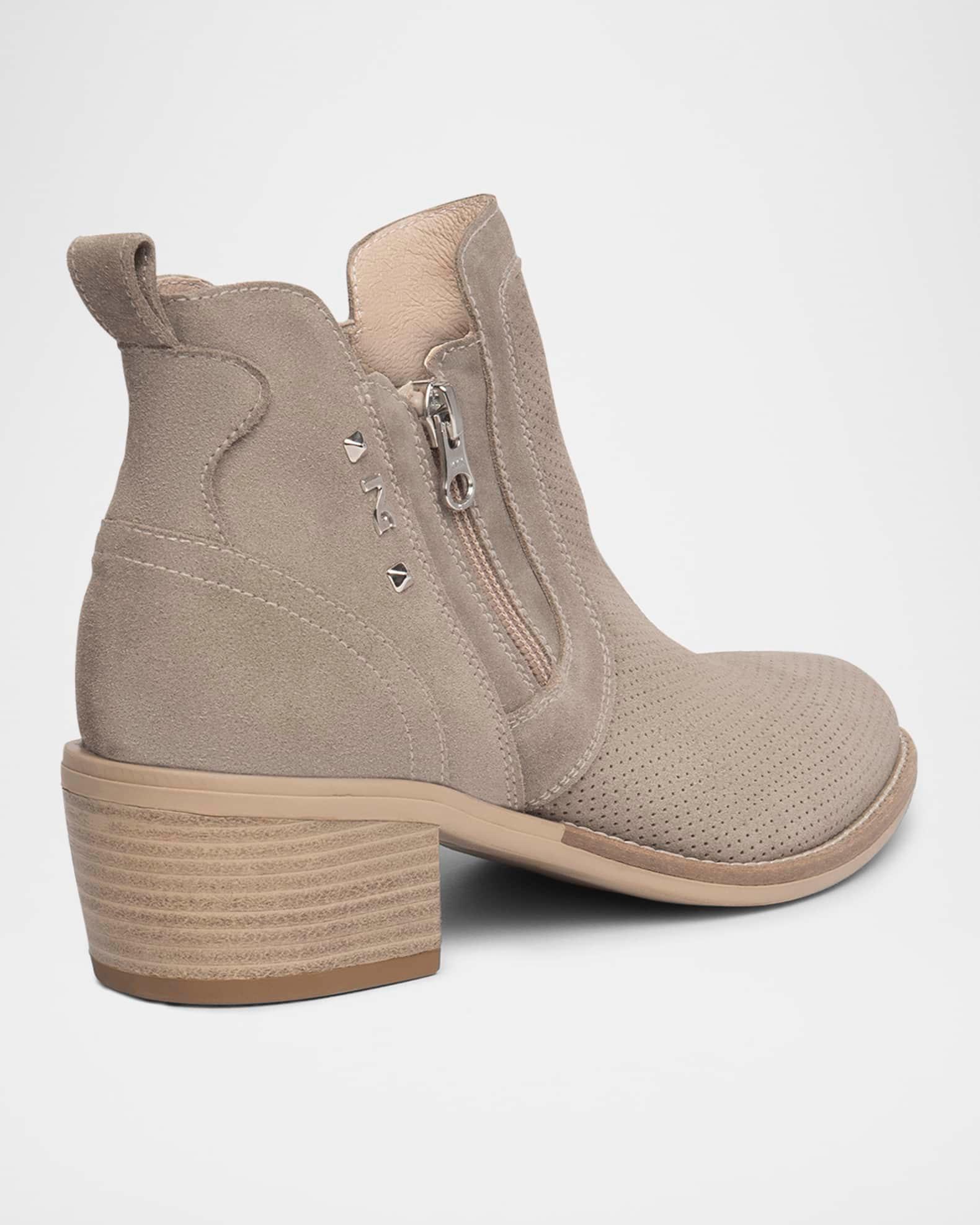 Suede Western Ankle Booties Product Image