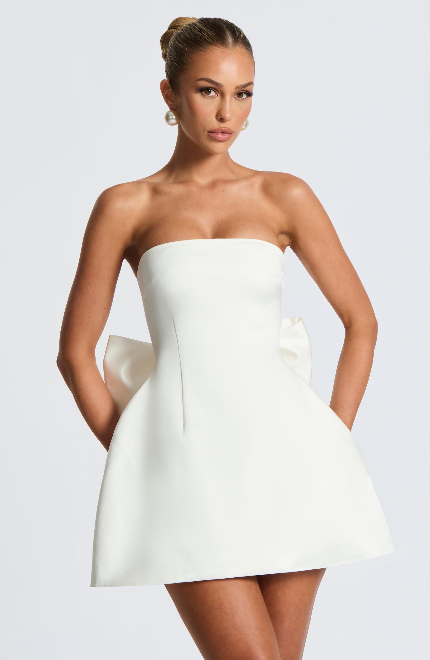 Abbey Mini Dress - Ivory Product Image