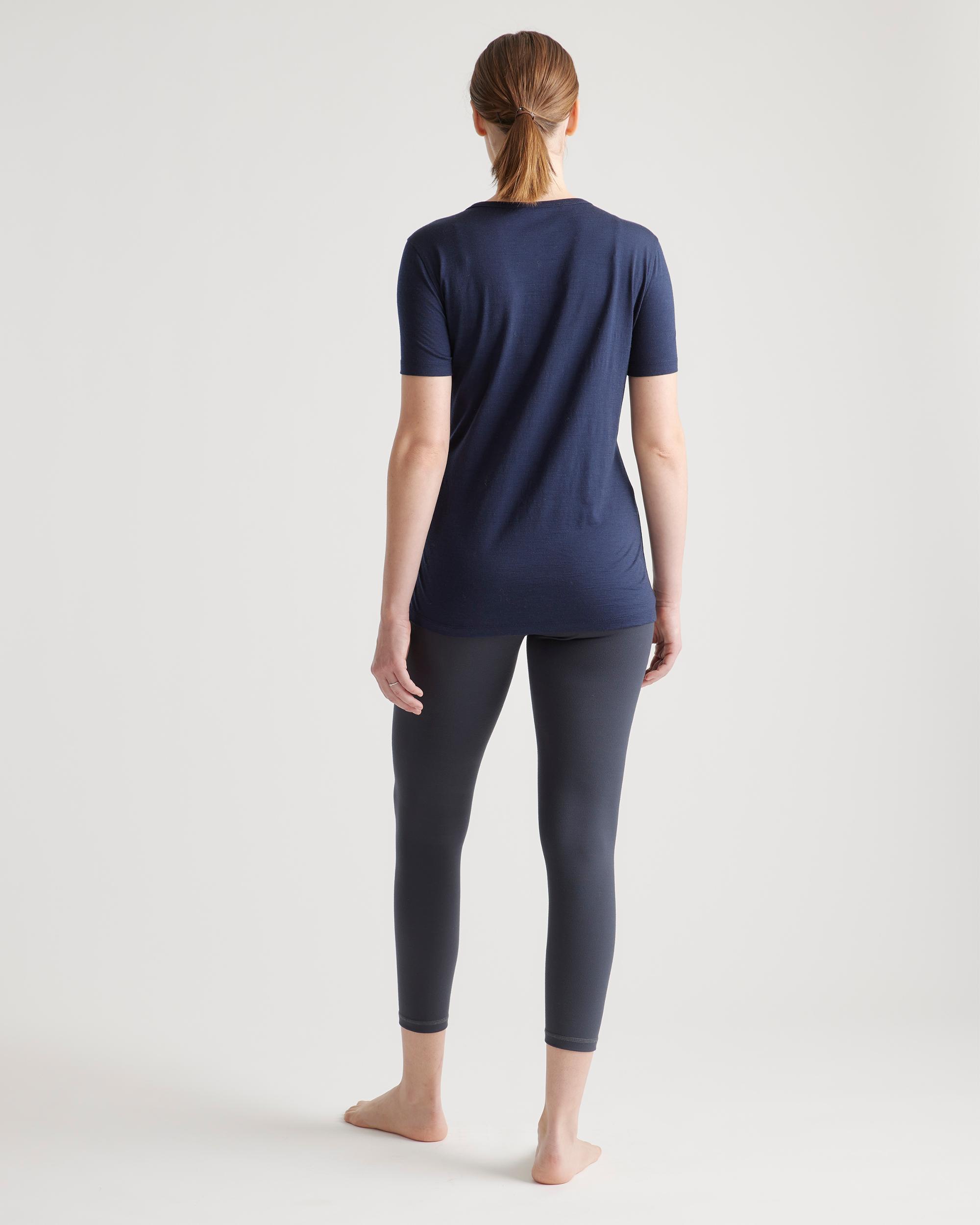 Quince | Women's 100% Merino Wool All-Season Base Layer T-Shirt Size XL, Merino/Cotton Product Image