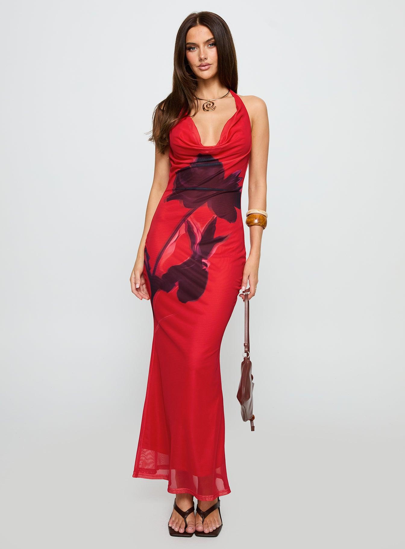 Bittersuite Cowl Maxi Dress Multi Product Image