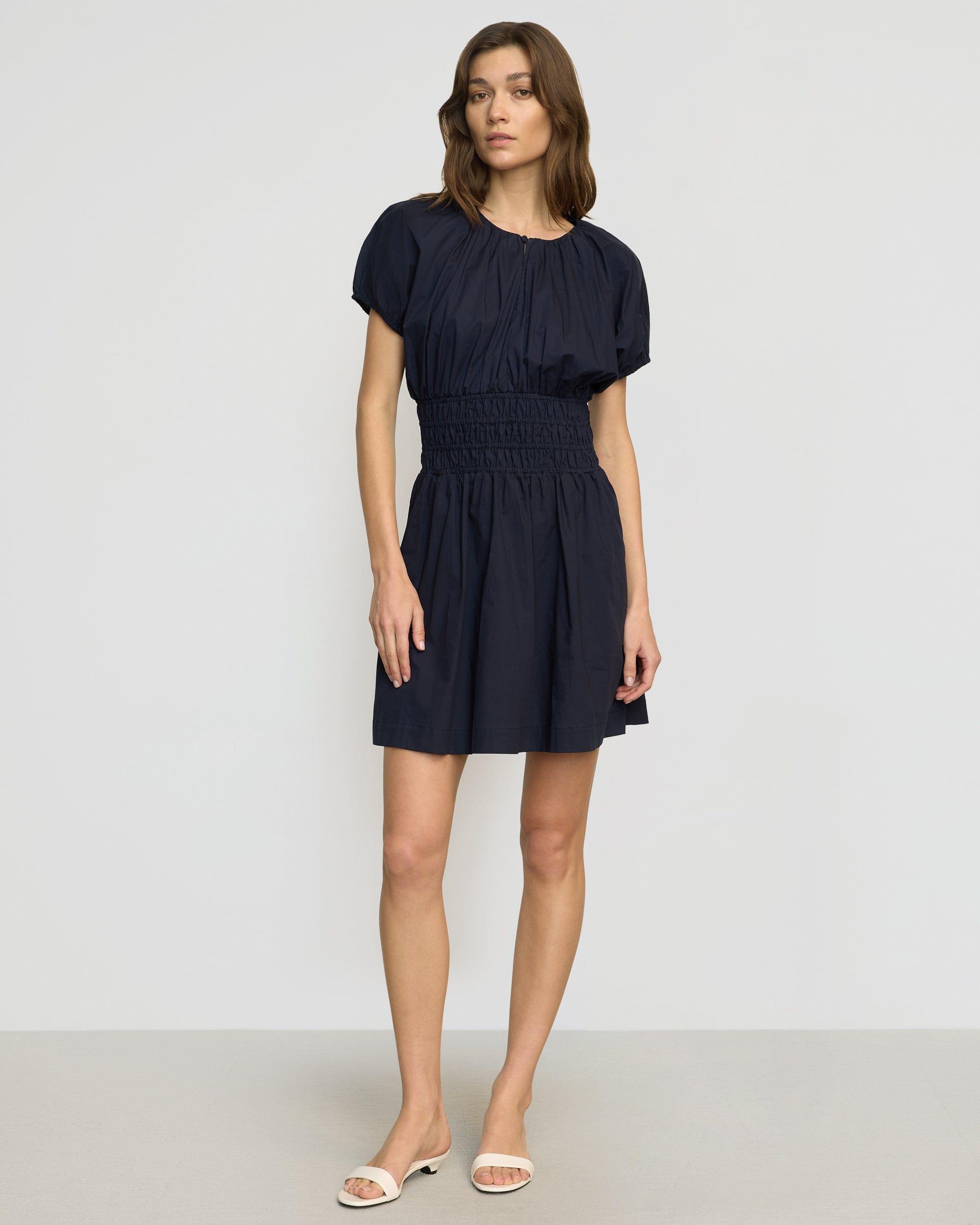 Kaci Cinched-Waist Organic Cotton Dress Product Image