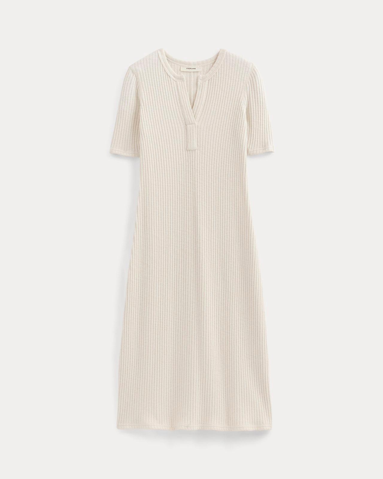 Womens Rib-Knit Henley Dress by Everlane Product Image