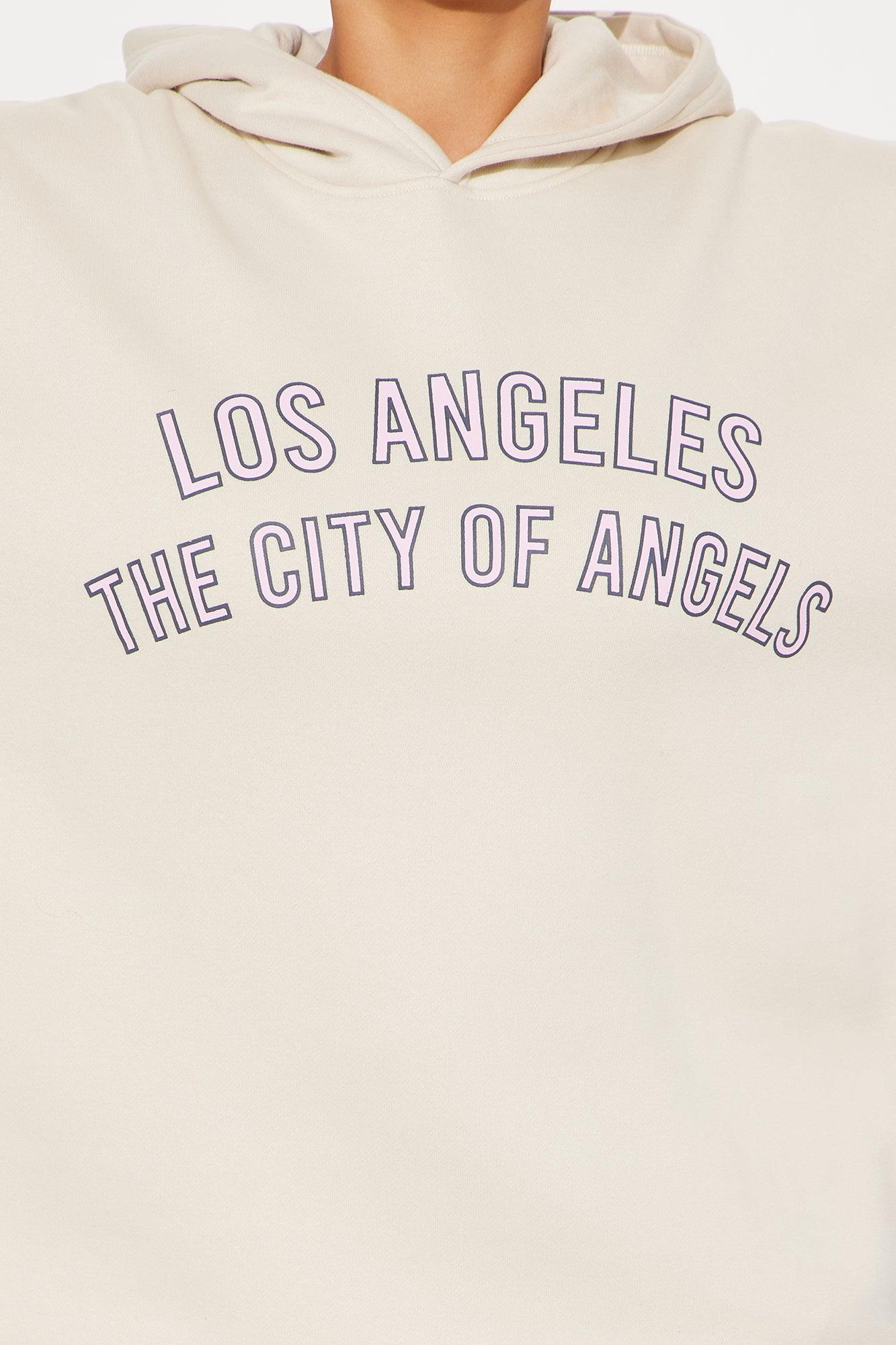 City Of Angels Fleece Pant Set - Taupe Product Image