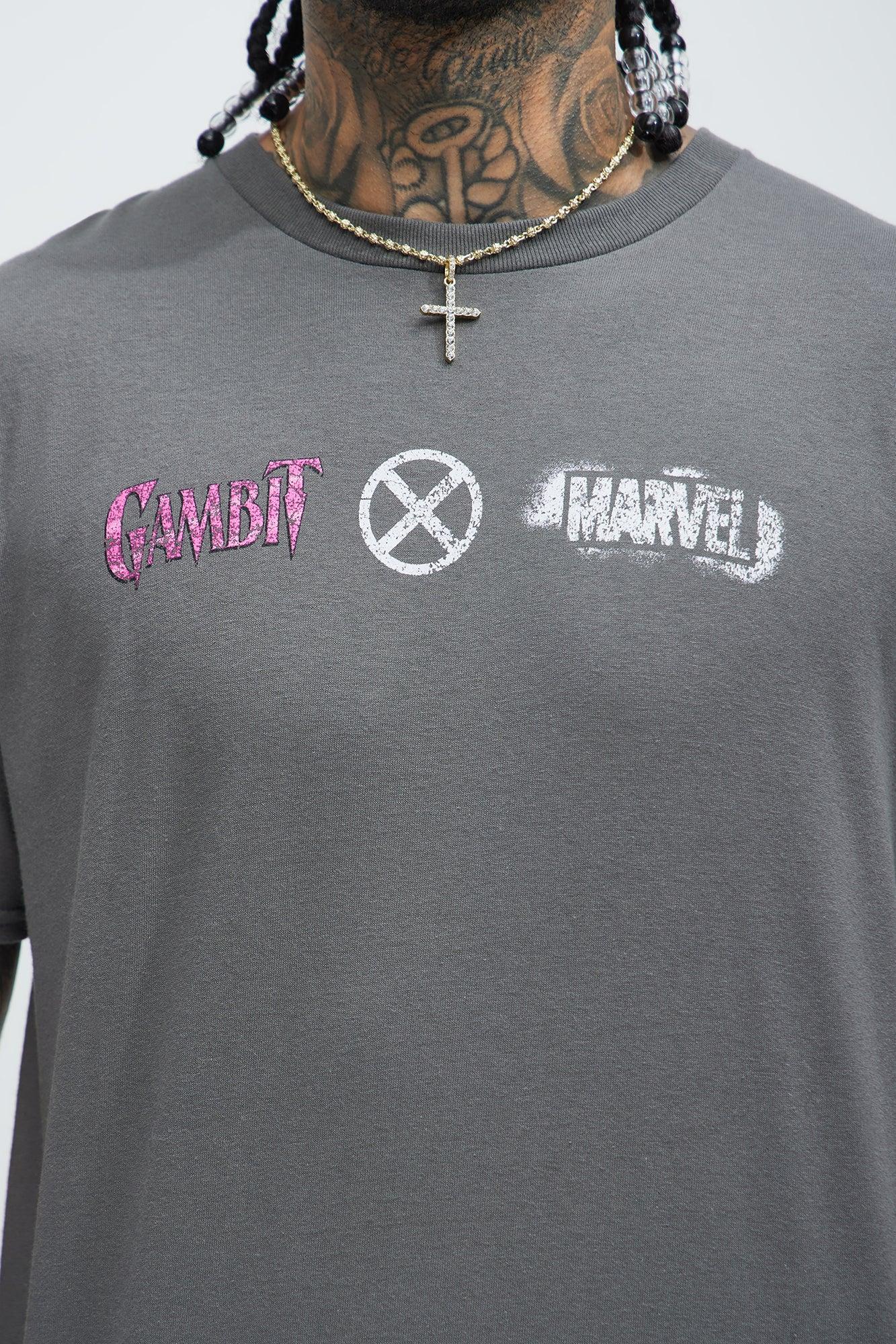 X Men Gambit 97 Short Sleeve Tee - Charcoal Product Image