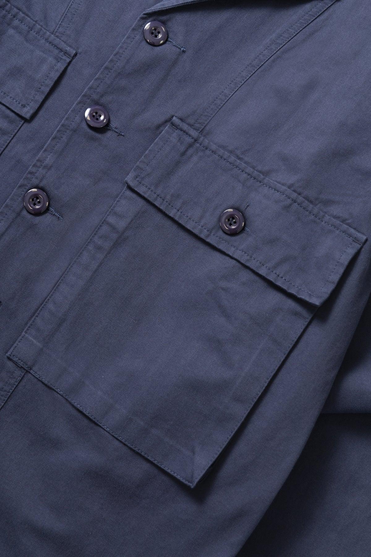 Okonkwo MFG - Cuban HBT Overshirt - Navy Product Image