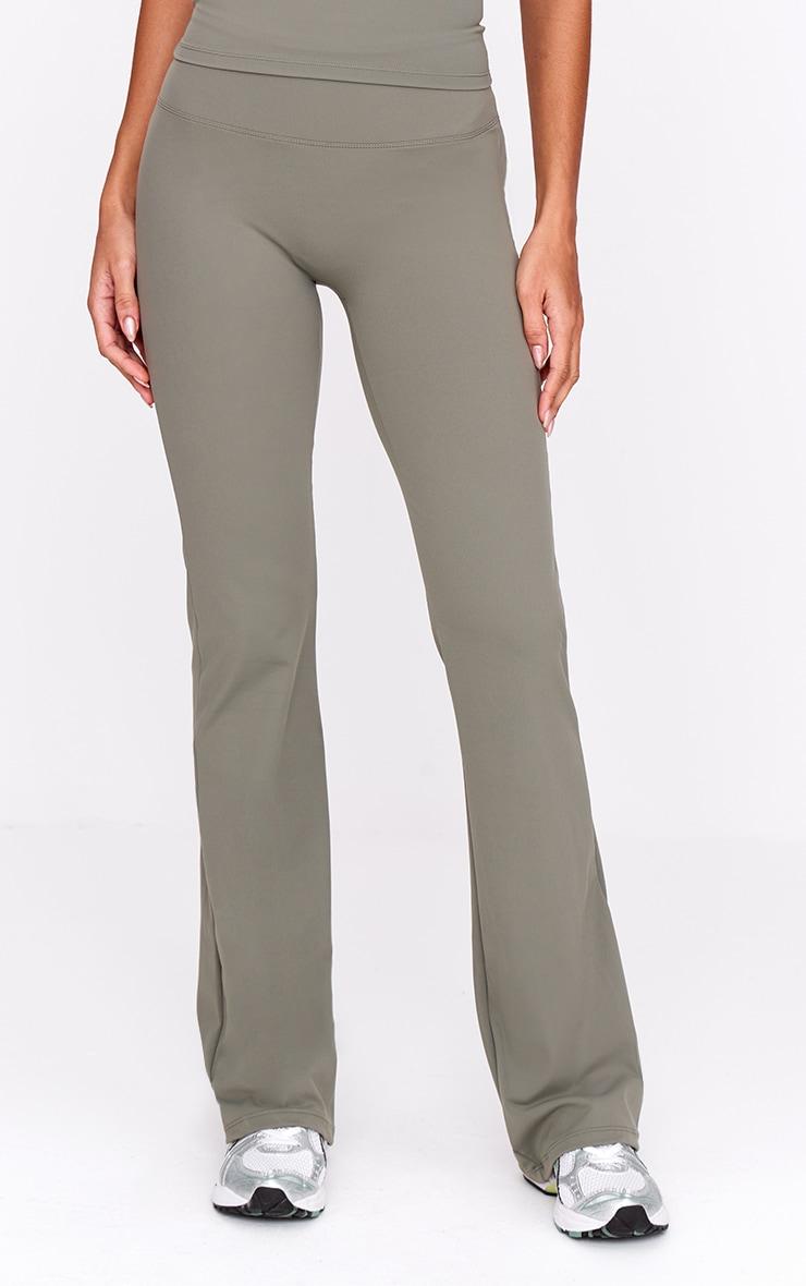 Olive Sculpt Straight Leg Yoga Pants Product Image